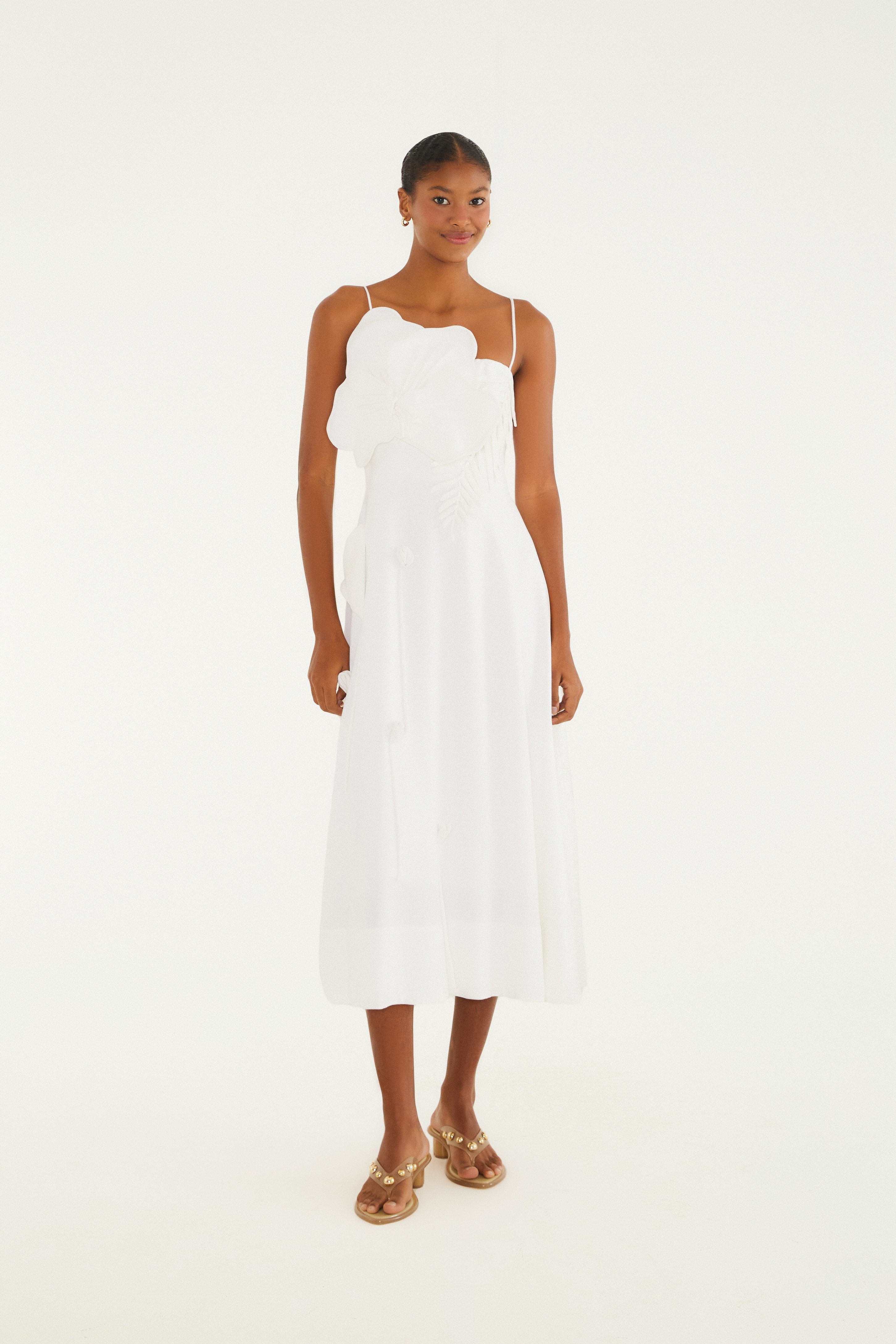Vestido Artesanal Flor Gabrielle