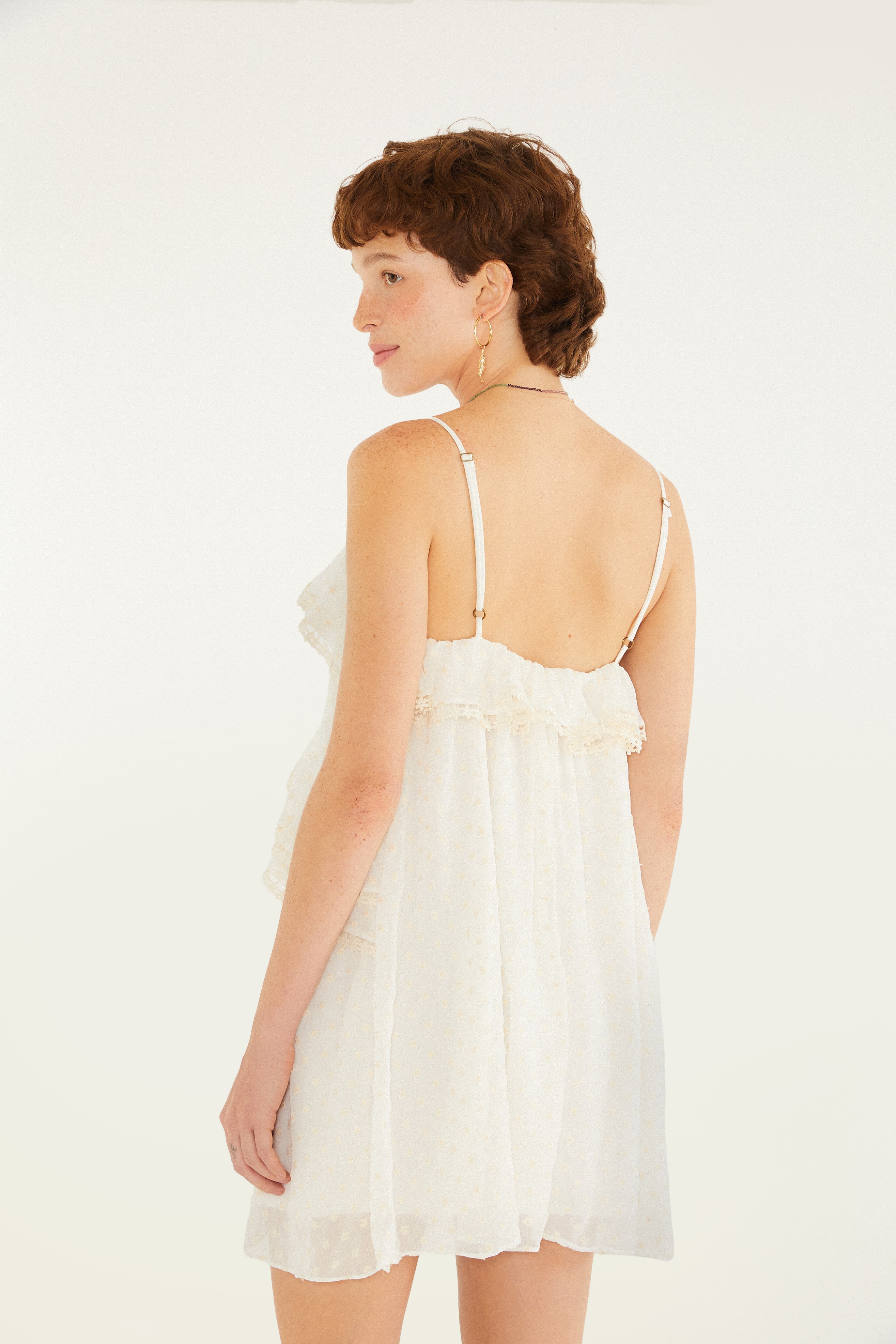 Vestido Babado Artesanal Serena