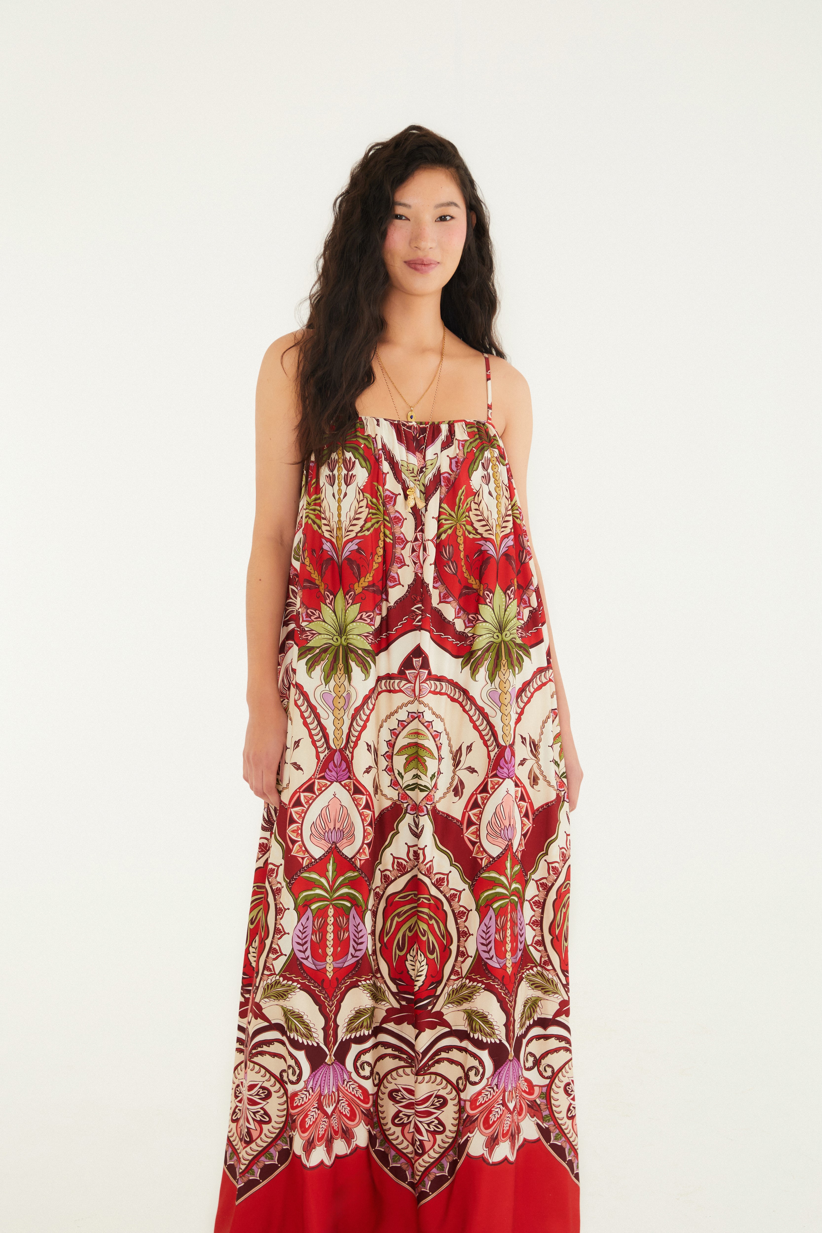 Vestido Cropped Estampado Odara