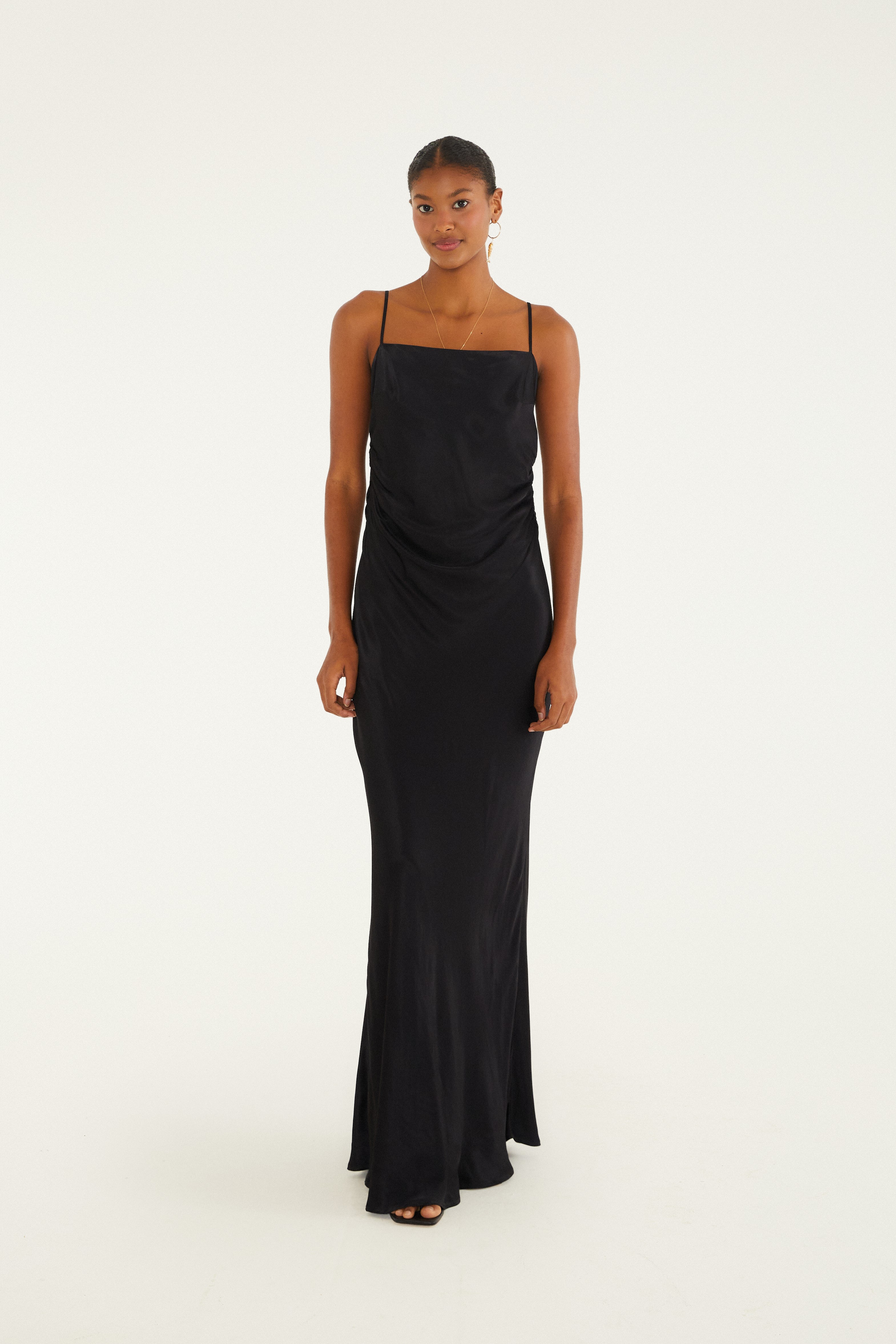 Vestido Alcinhas Cetim