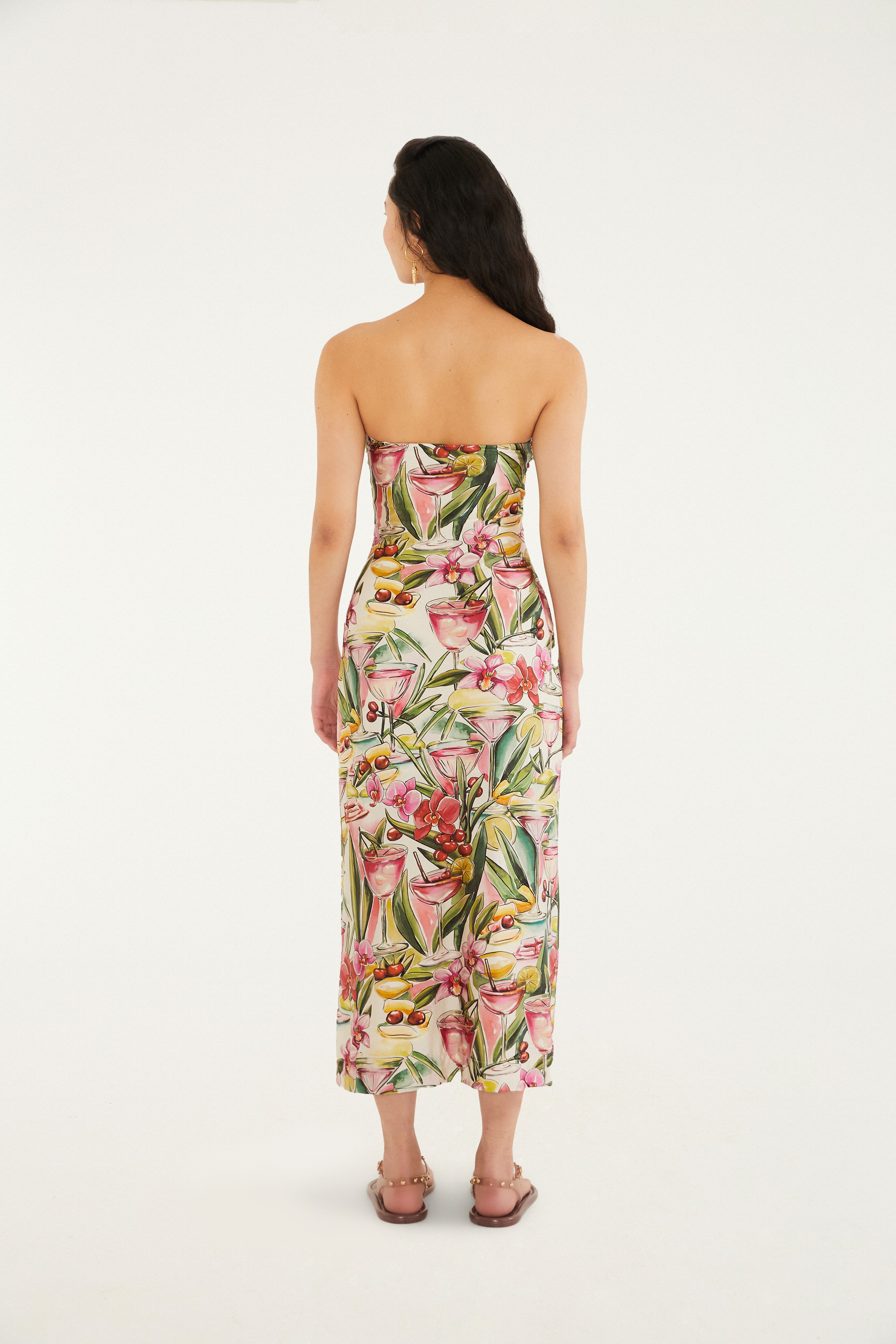 Vestido Estampado Flor Drink