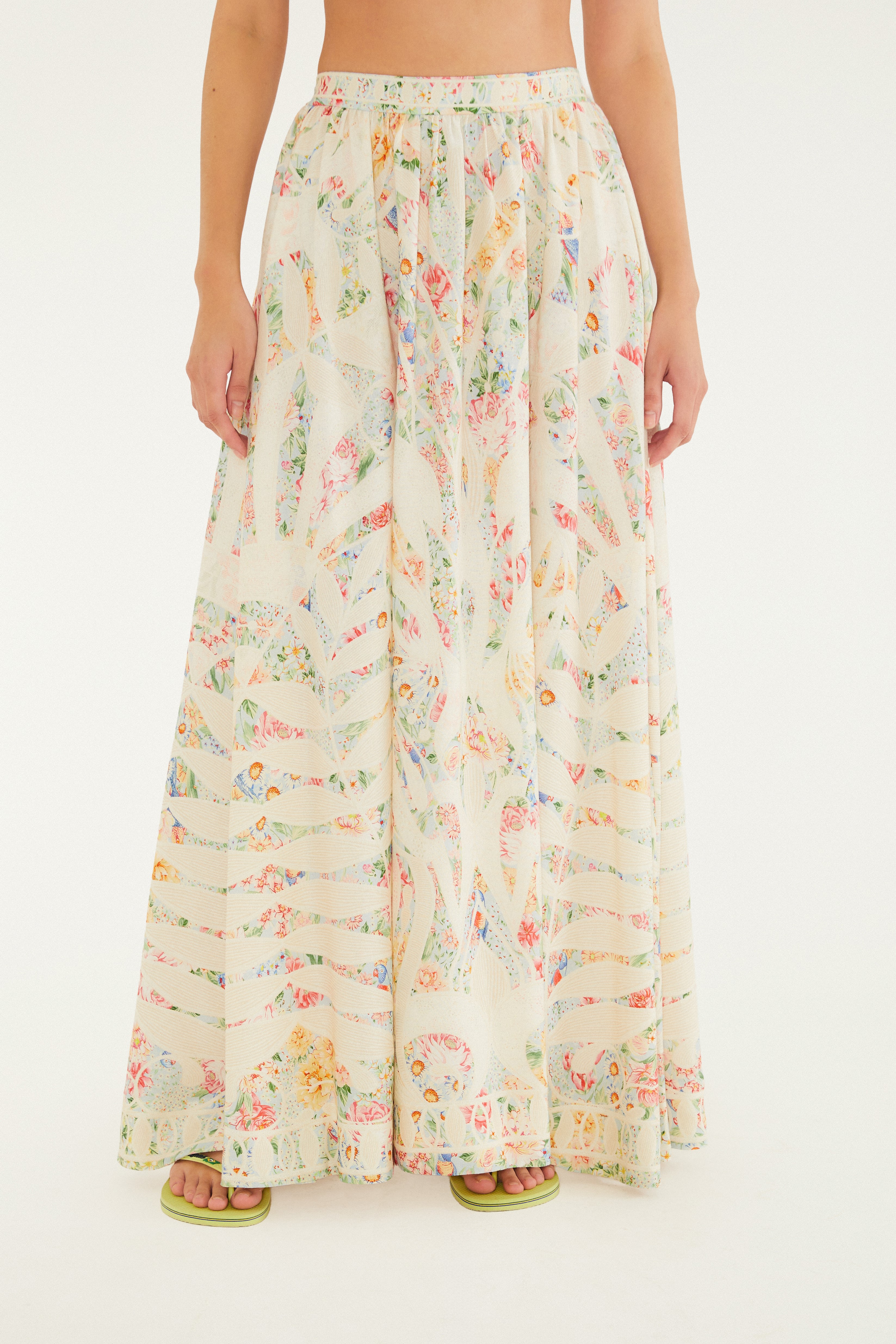 Saia Estampada Rendeira