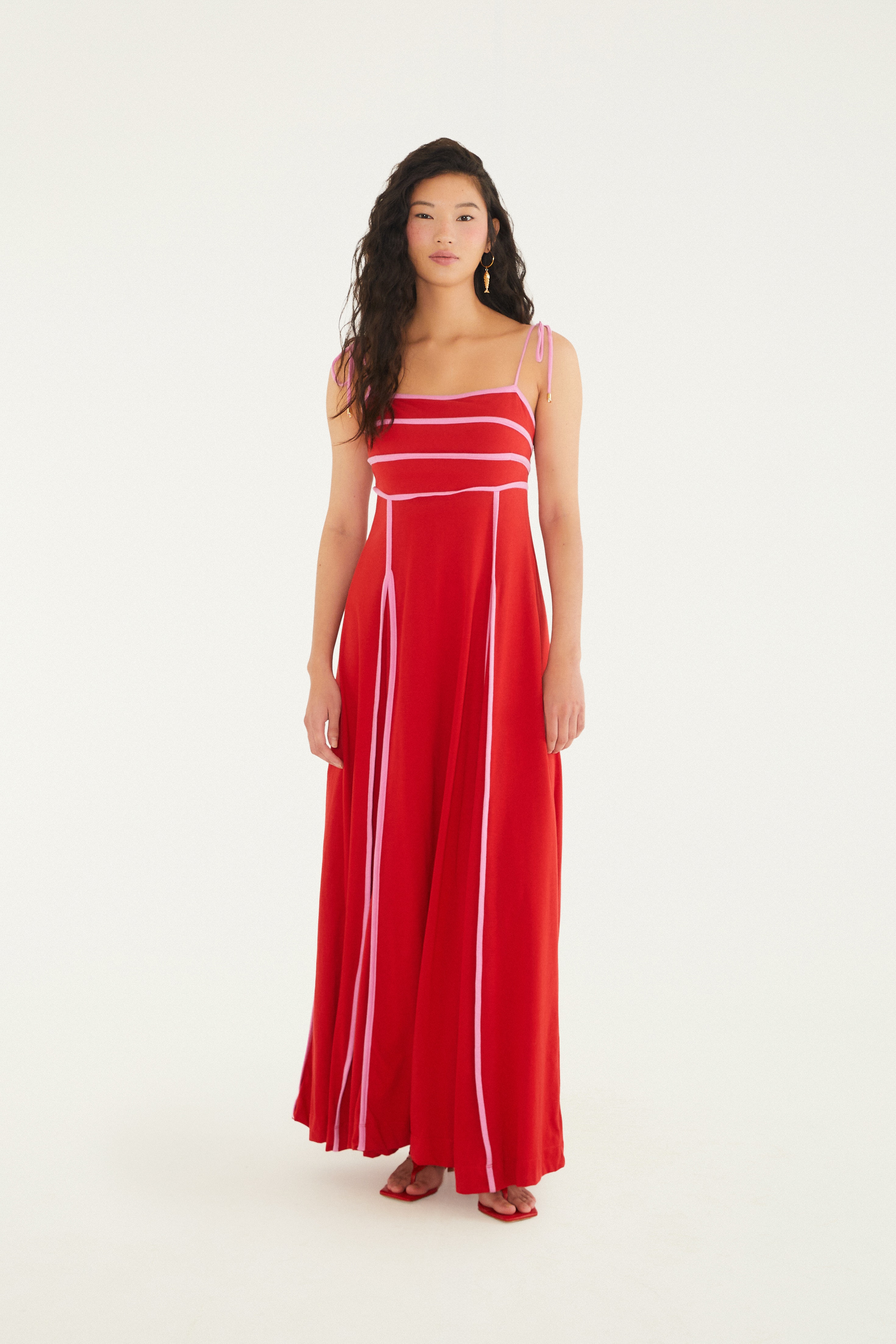 Vestido Cropped Vivo Bicolor