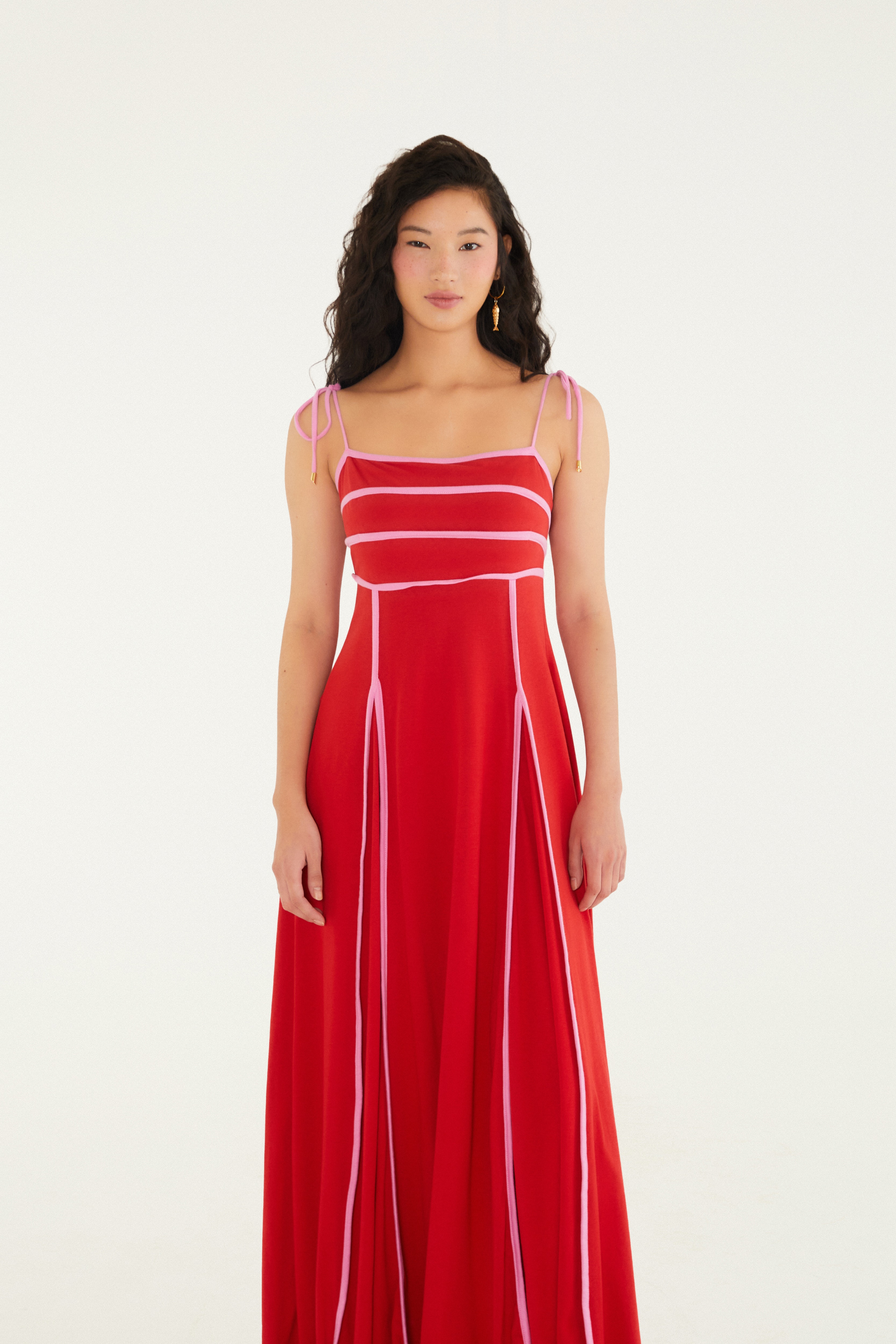 Vestido Cropped Vivo Bicolor