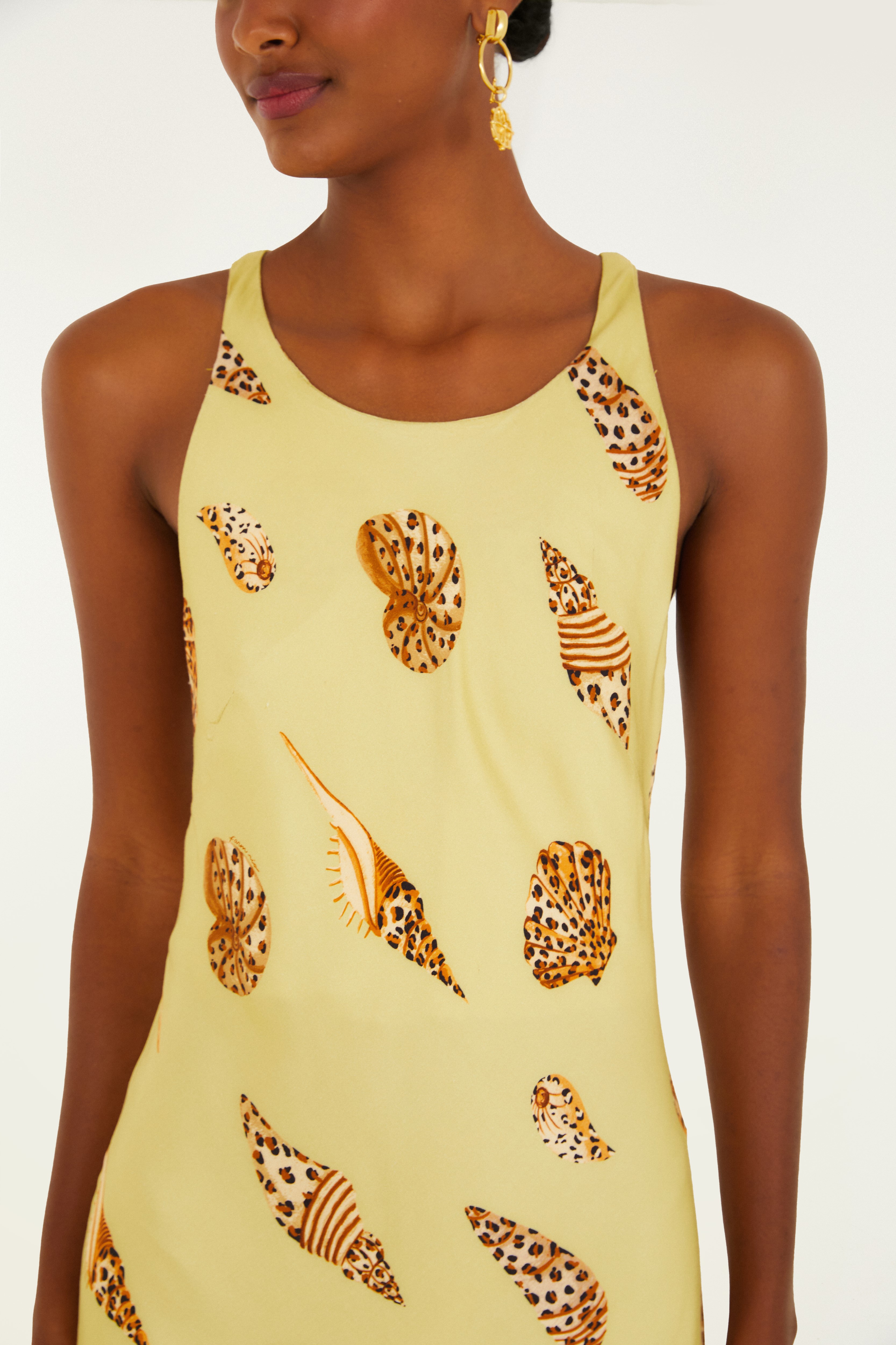 Vestido Cropped Concha Pintada