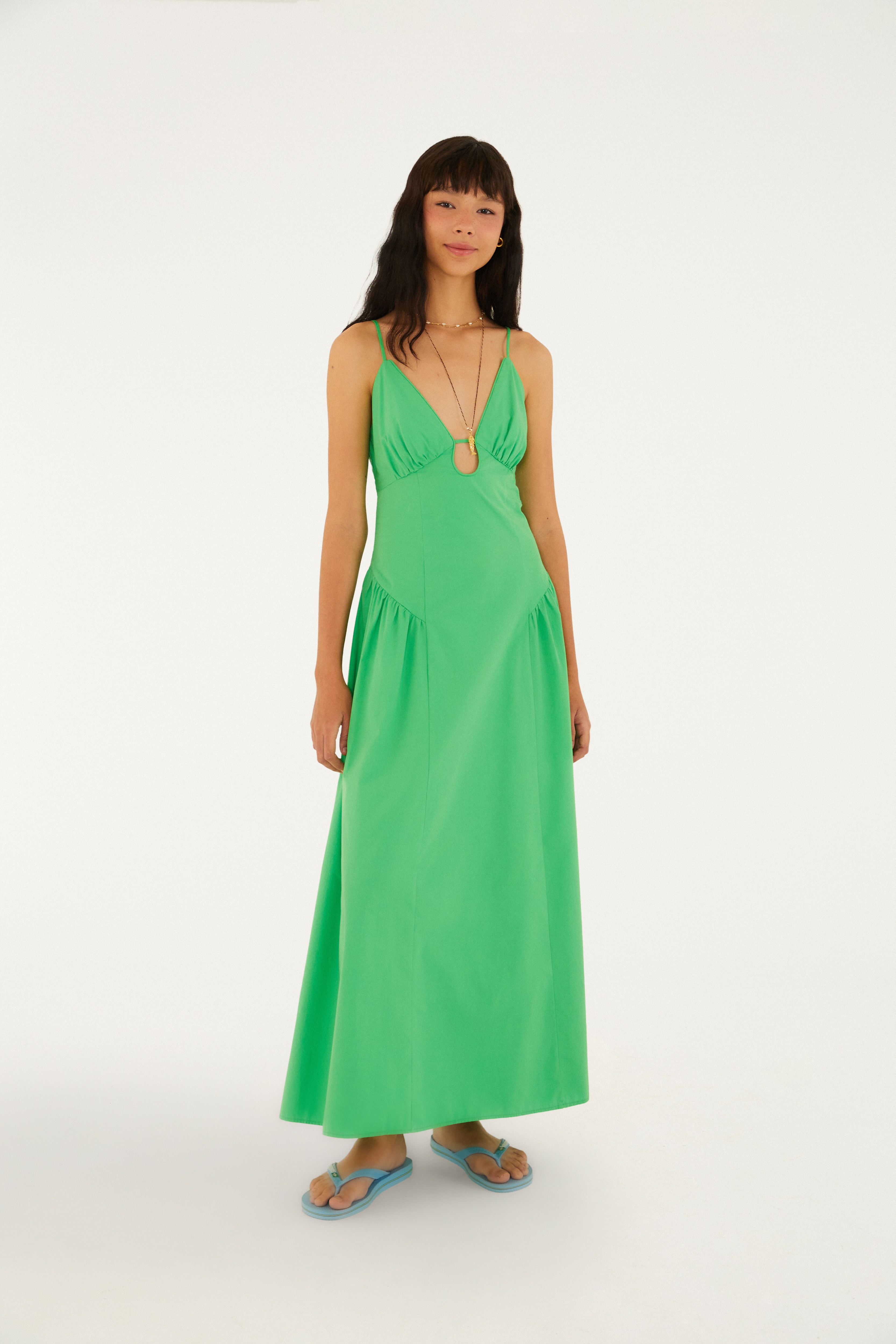 Vestido Alcinhas Decote