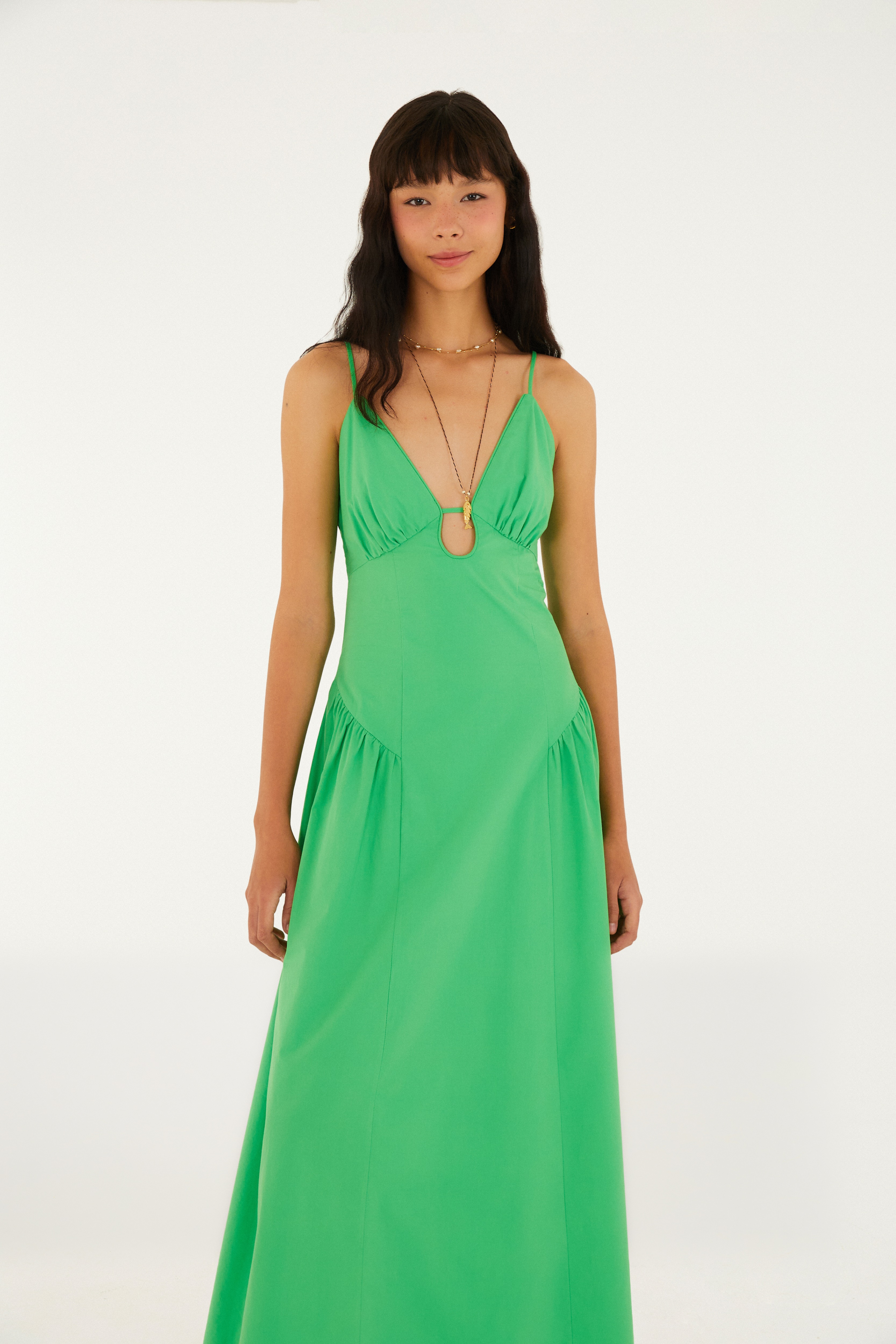Vestido Alcinhas Decote