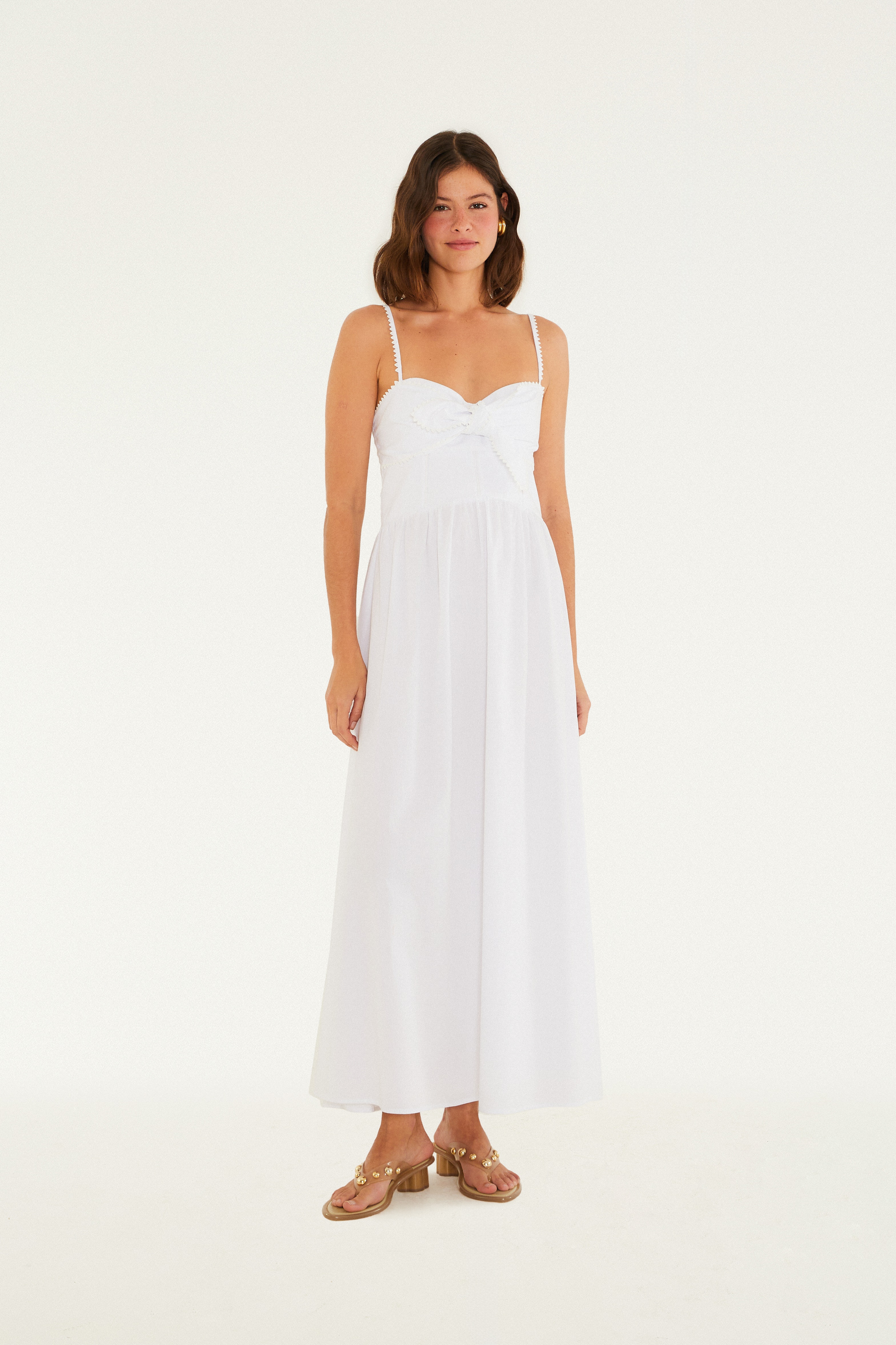 Vestido Alcinhas Amarração Frente