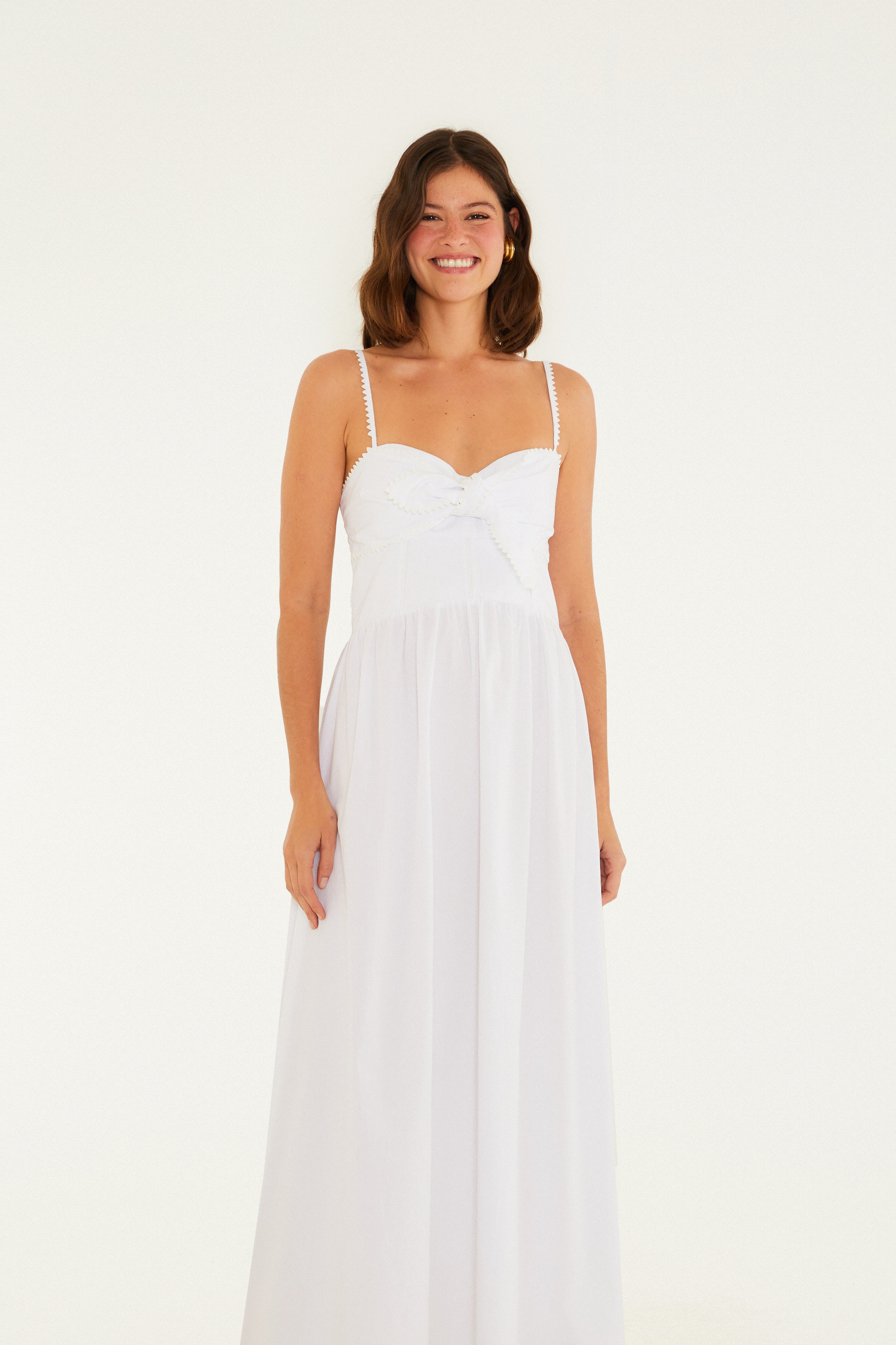 Vestido Alcinhas Amarração Frente