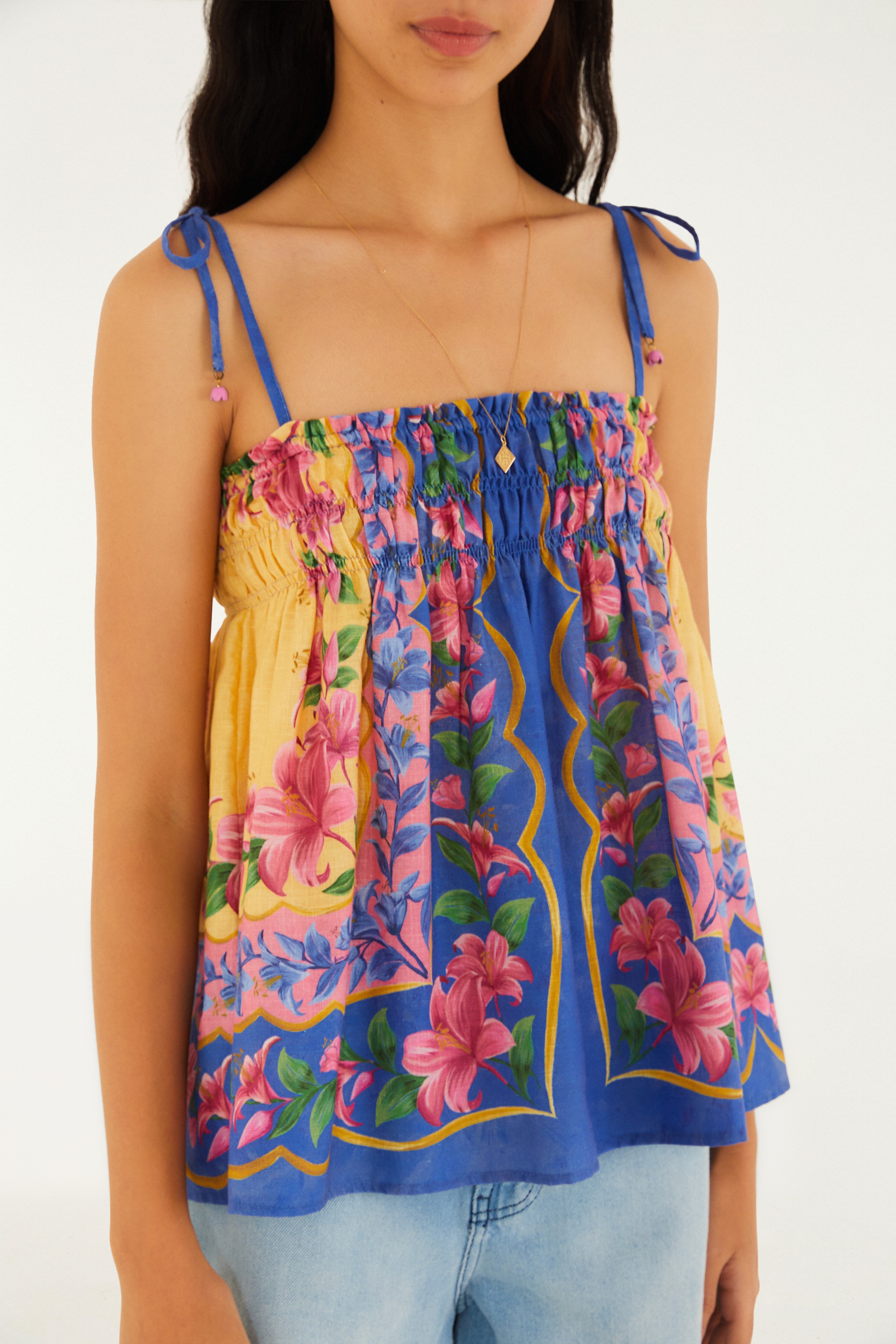 Blusa Lastex Estampada Lena