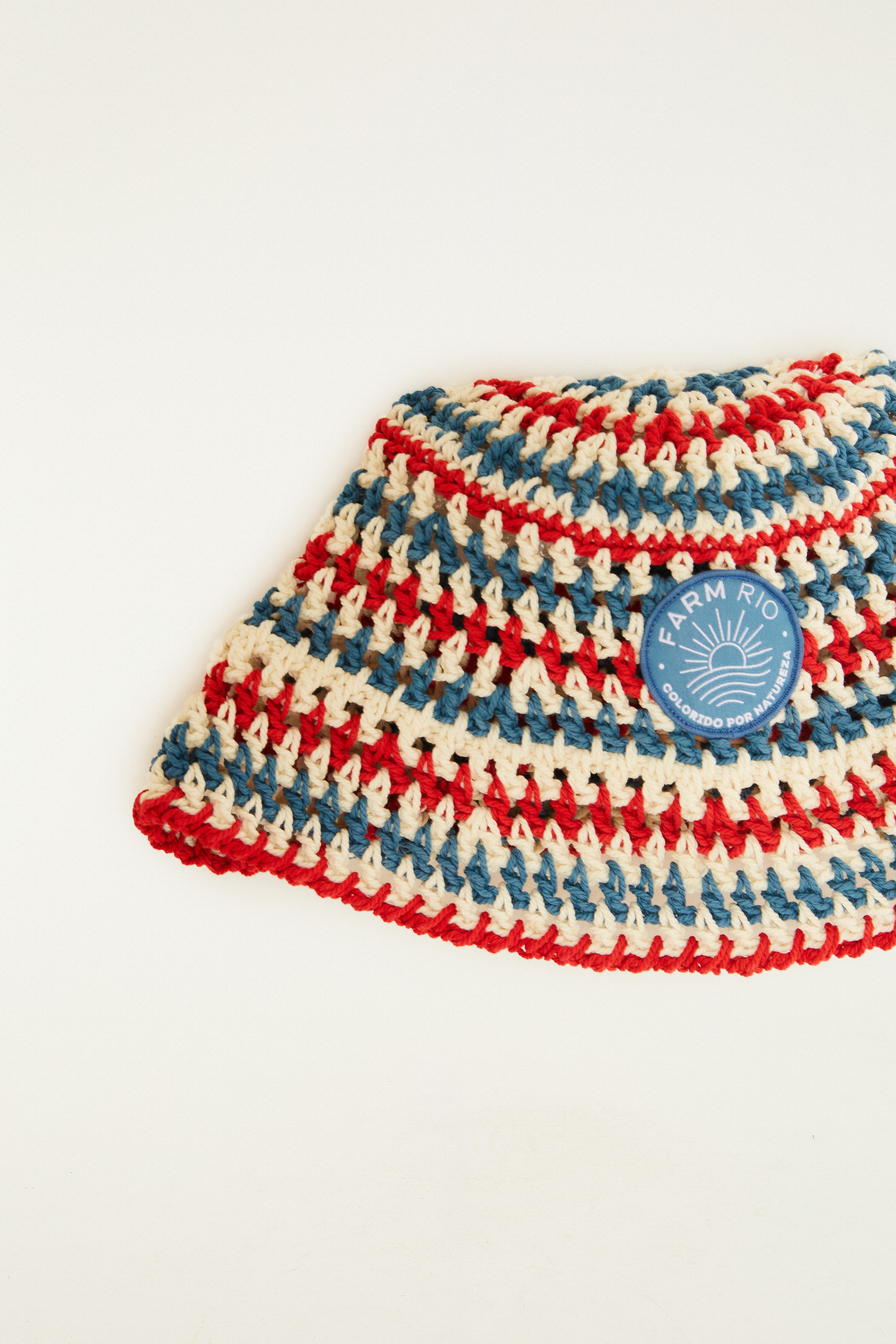 Bucket Crochet Listra Hibisco