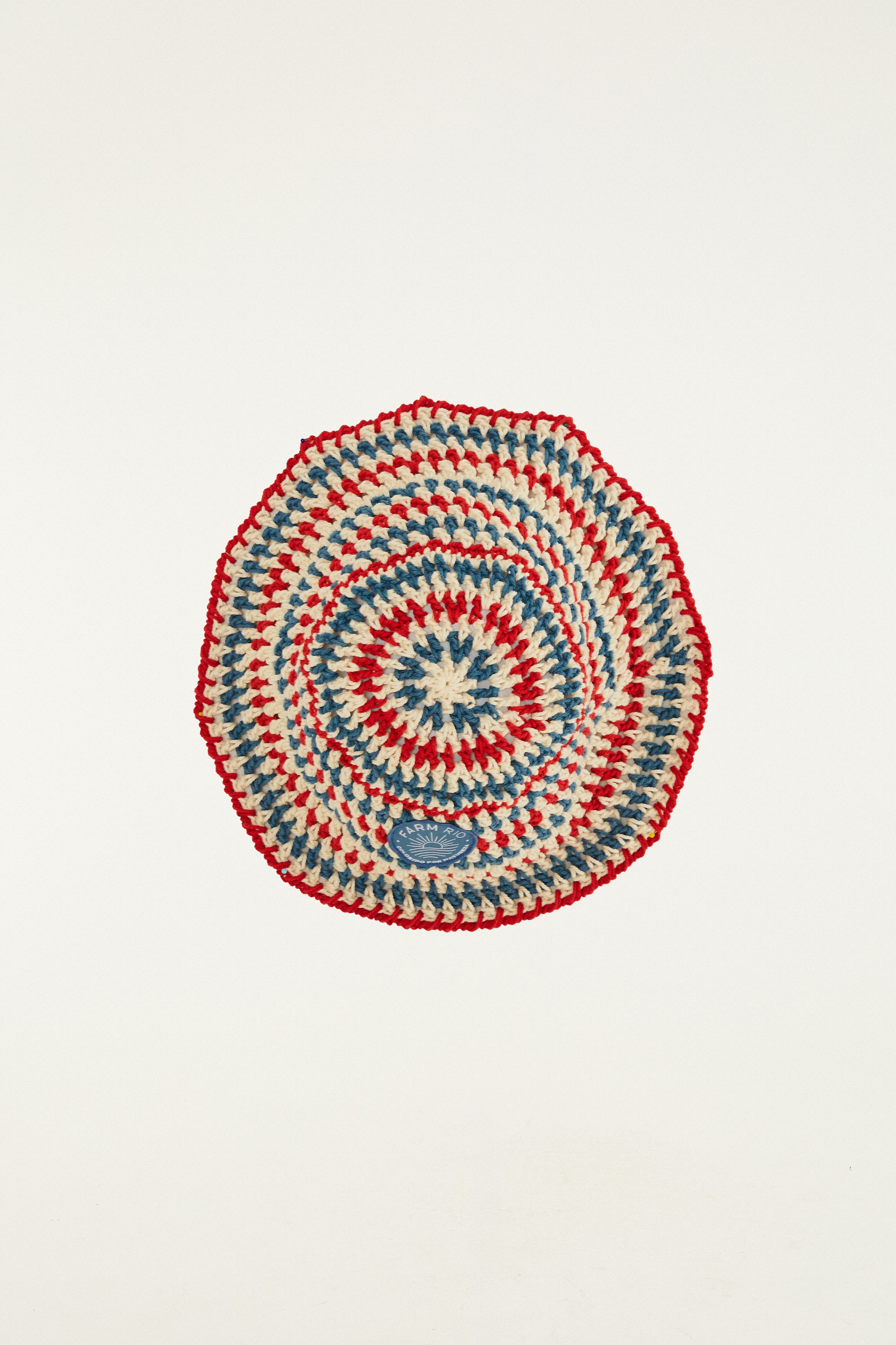 Bucket Crochet Listra Hibisco