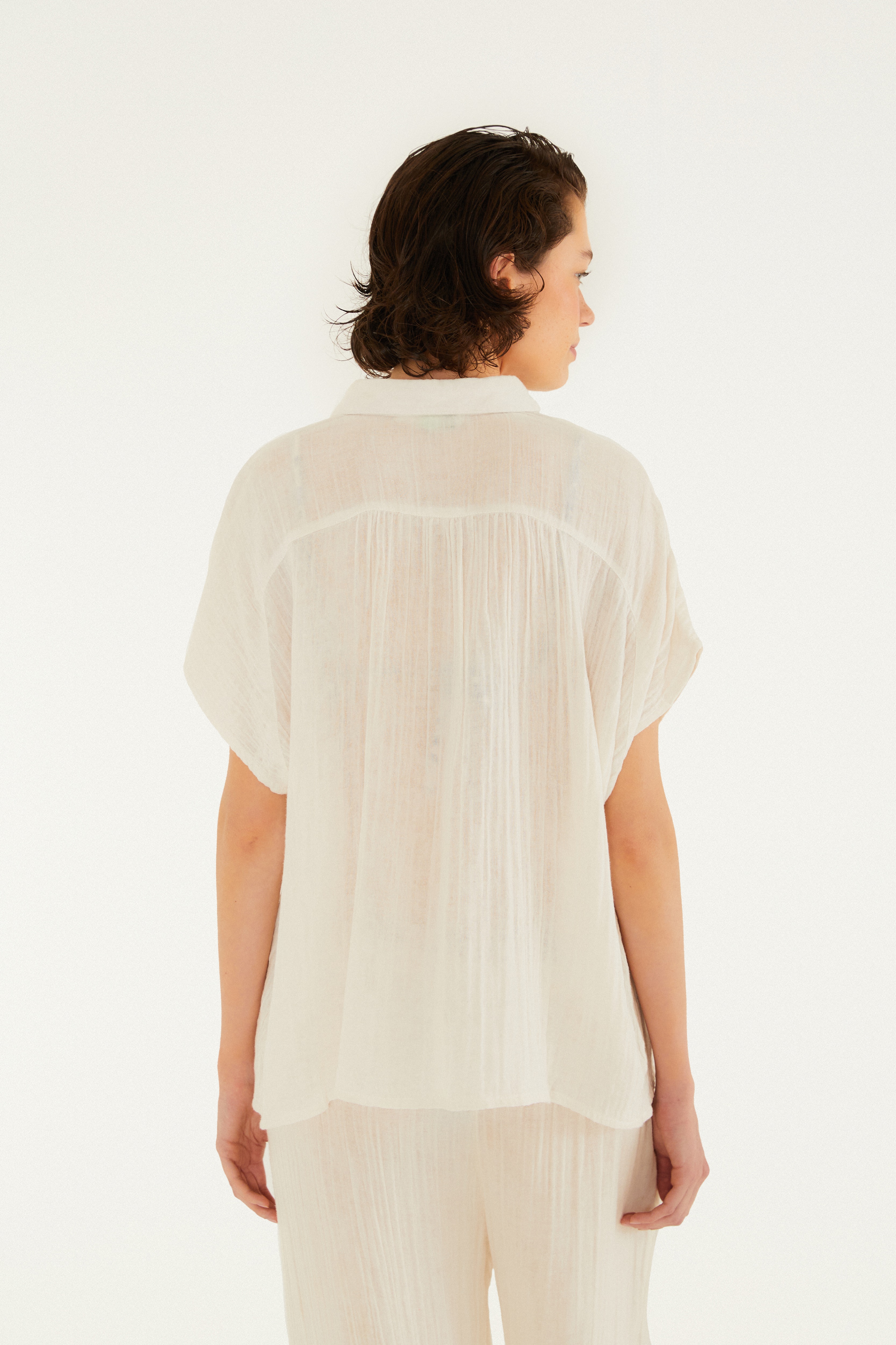 Camisa Prega Crinkle