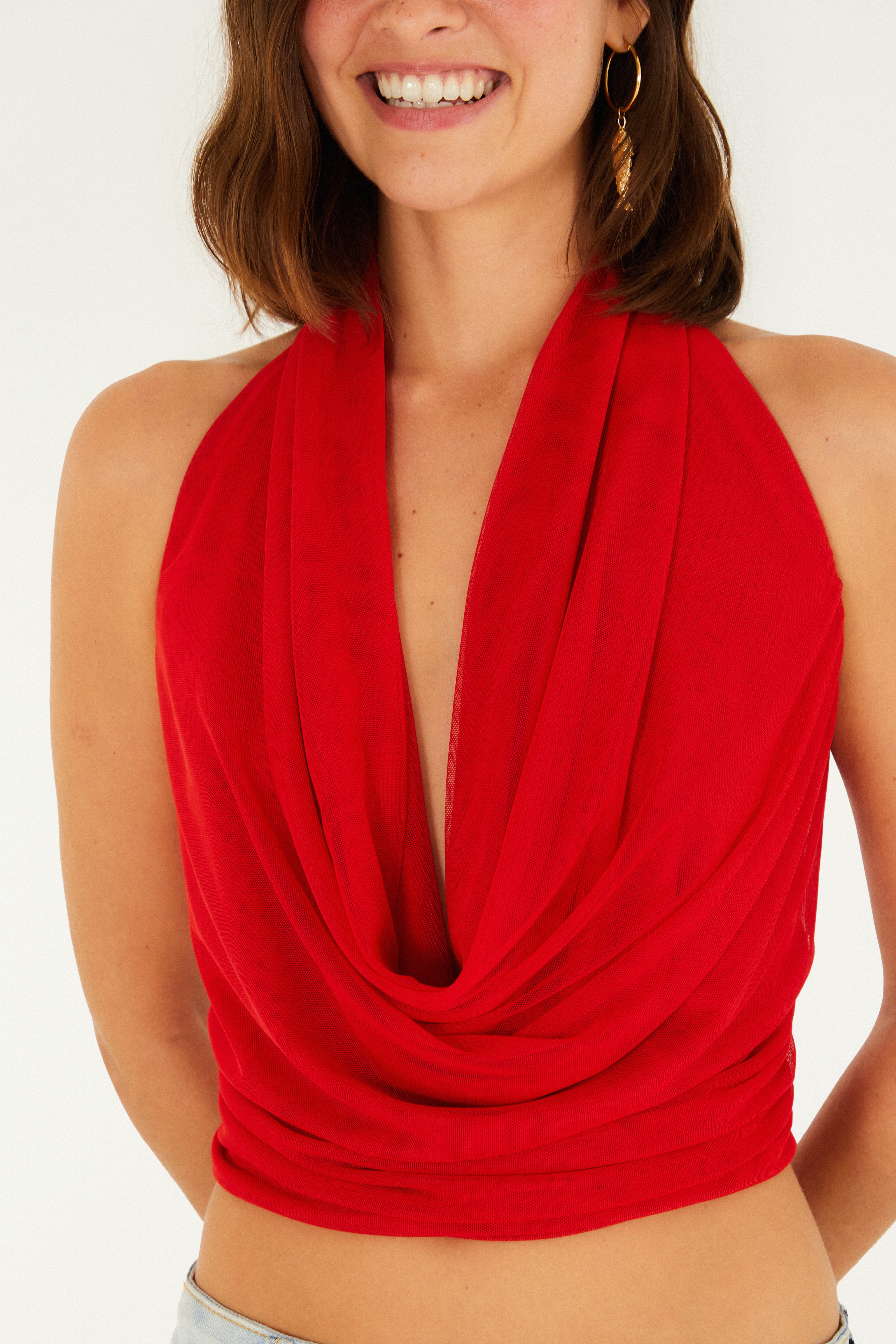 Blusa Frente Única Tule