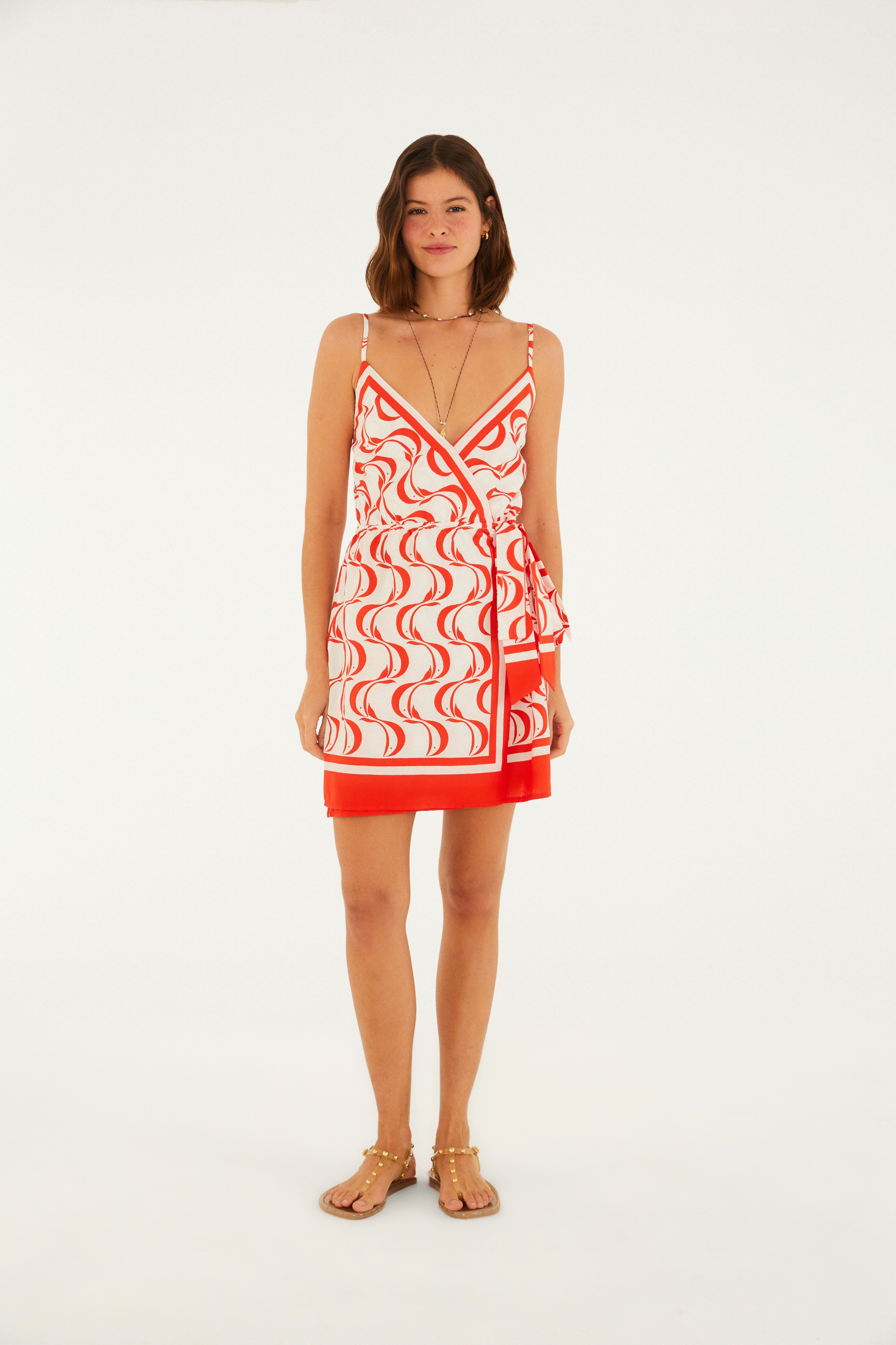 Vestido Estampado Peixe Copa