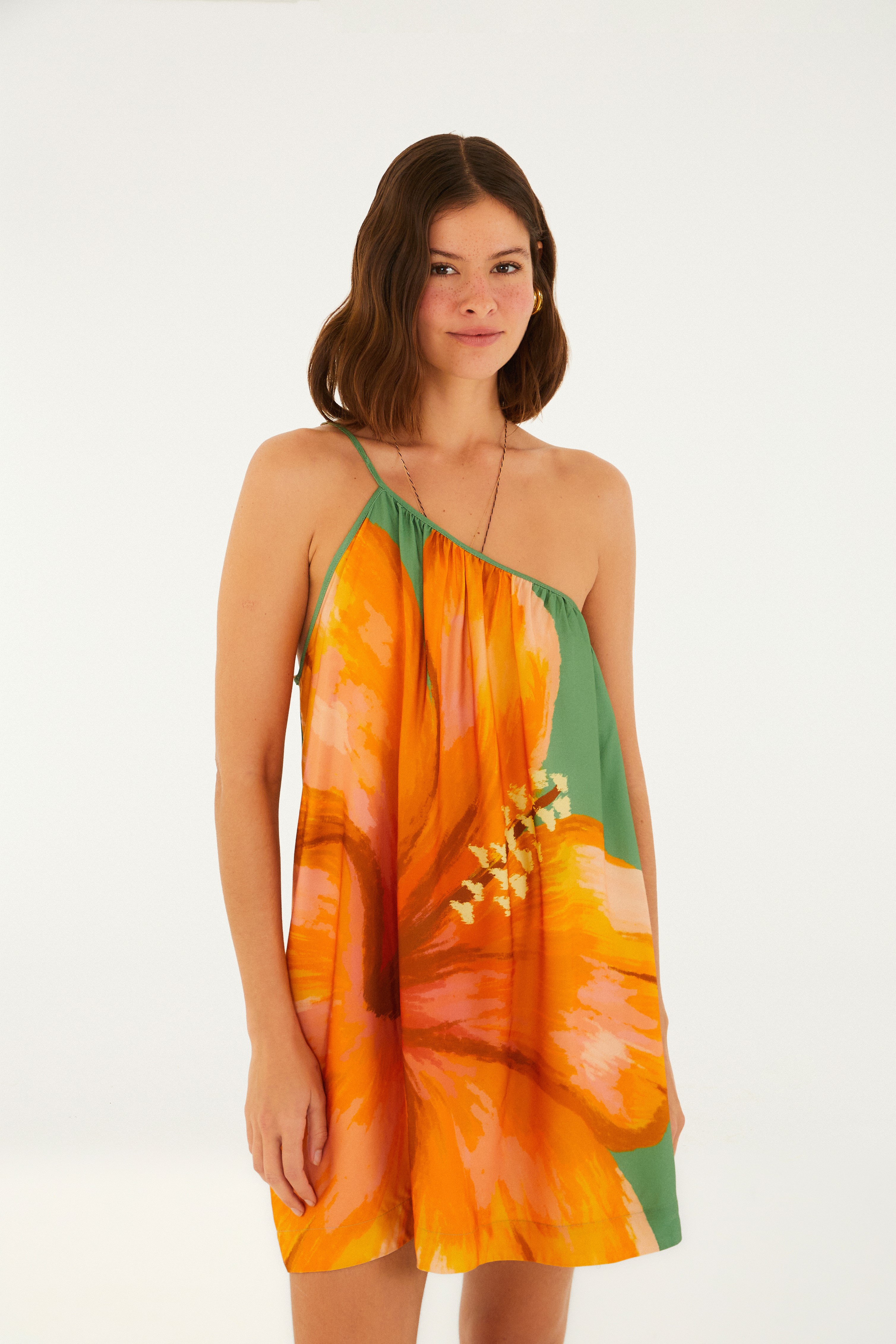Vestido Curto Estampado Thalia