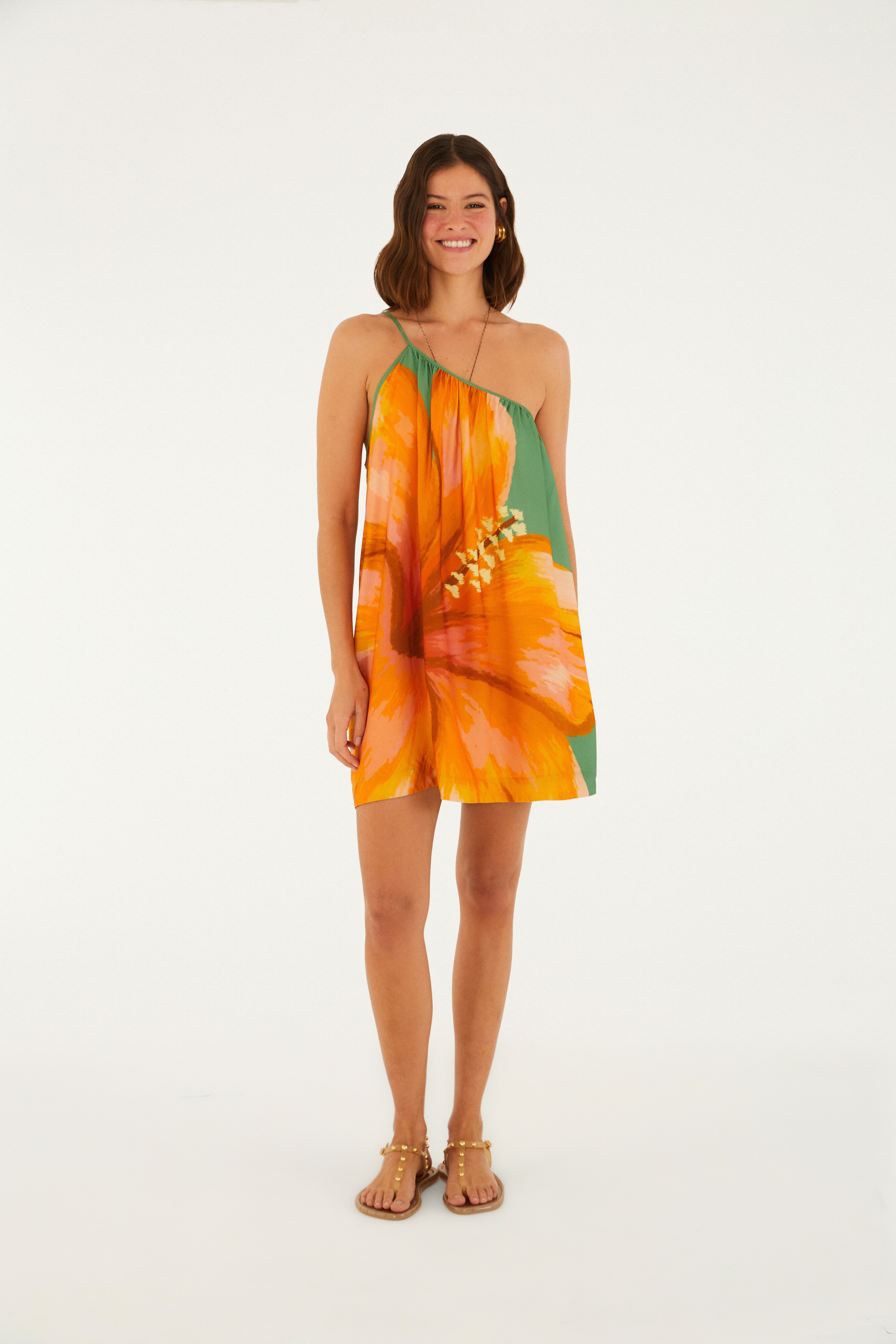 Vestido Curto Estampado Thalia