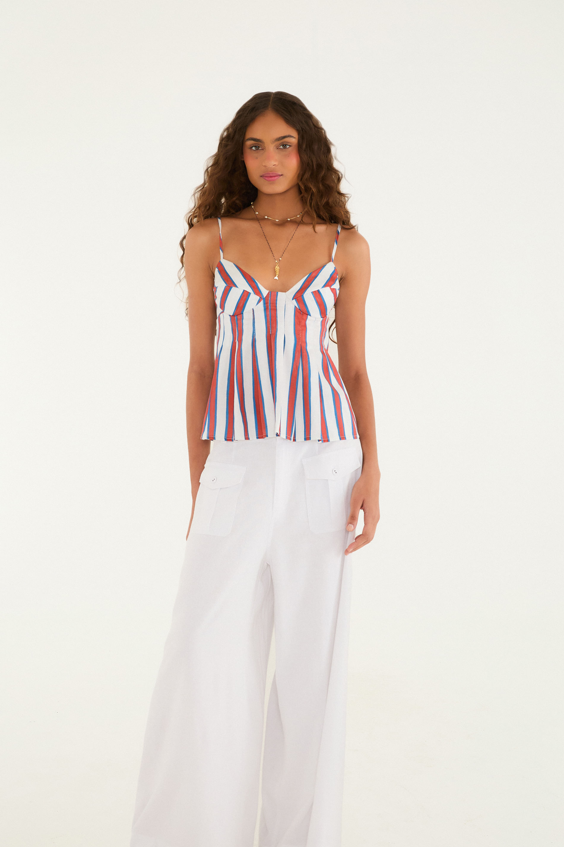 Calça Pantalona Bolso