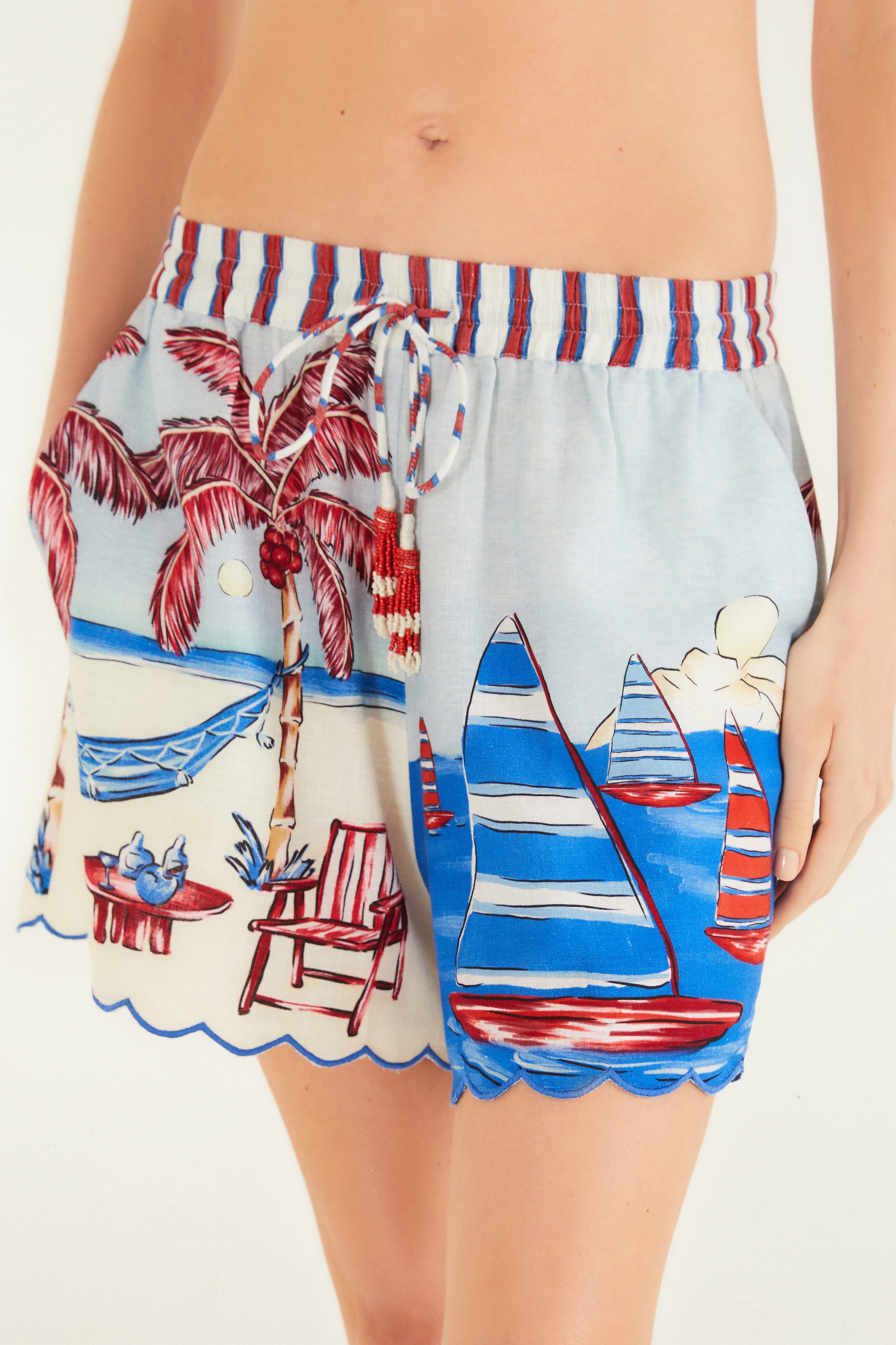 Short Festone Diário De Verão