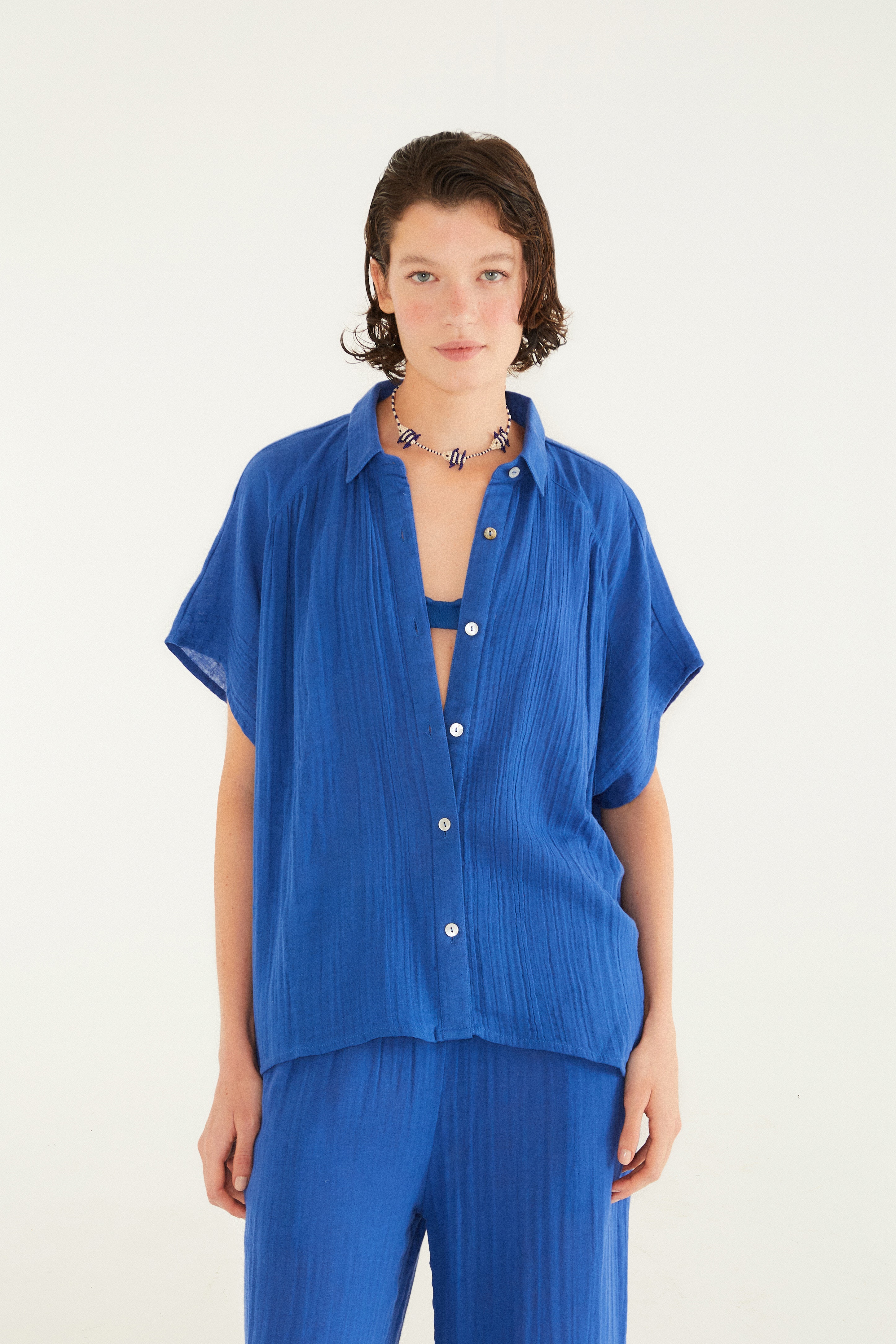Camisa Prega Crinkle