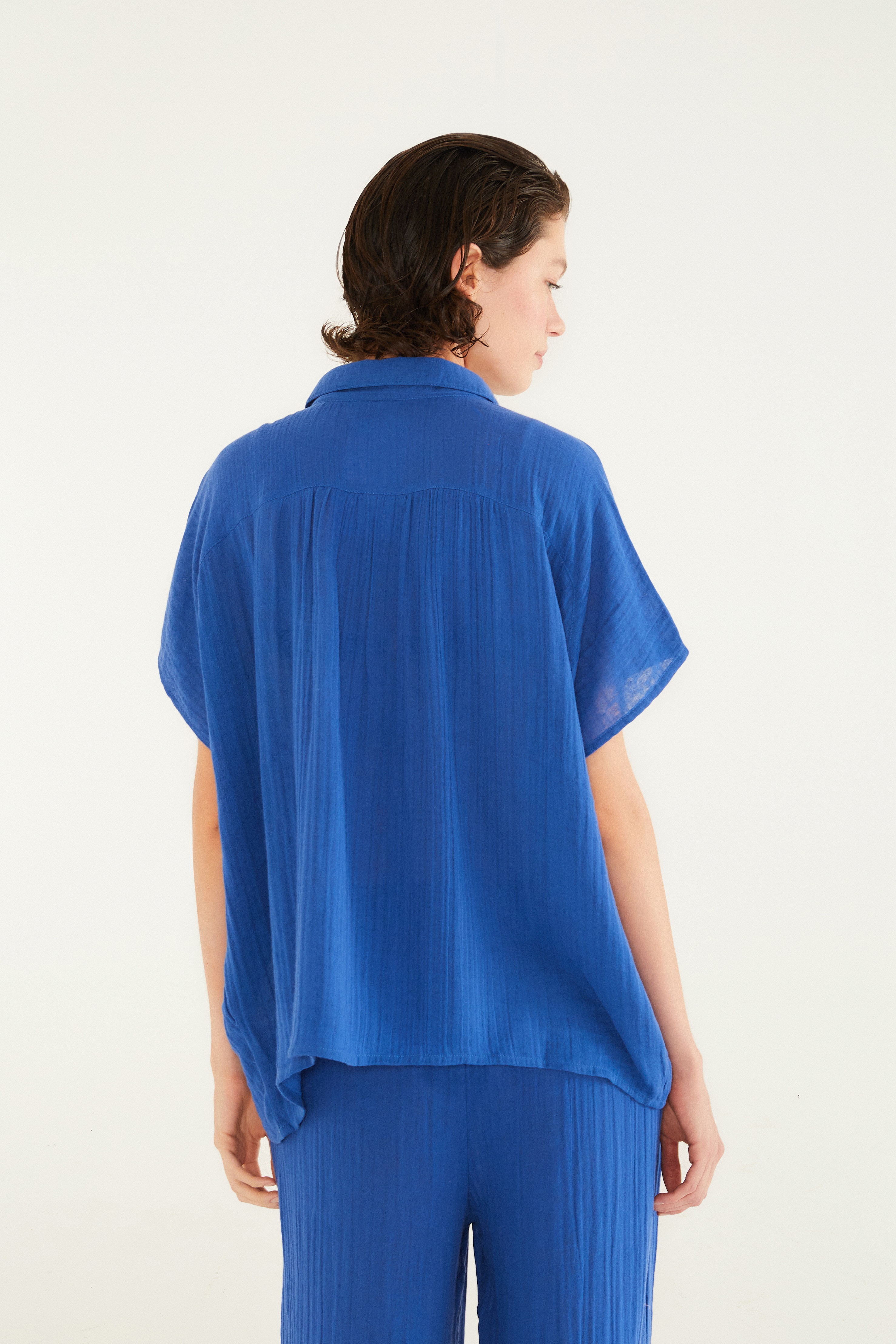 Camisa Prega Crinkle
