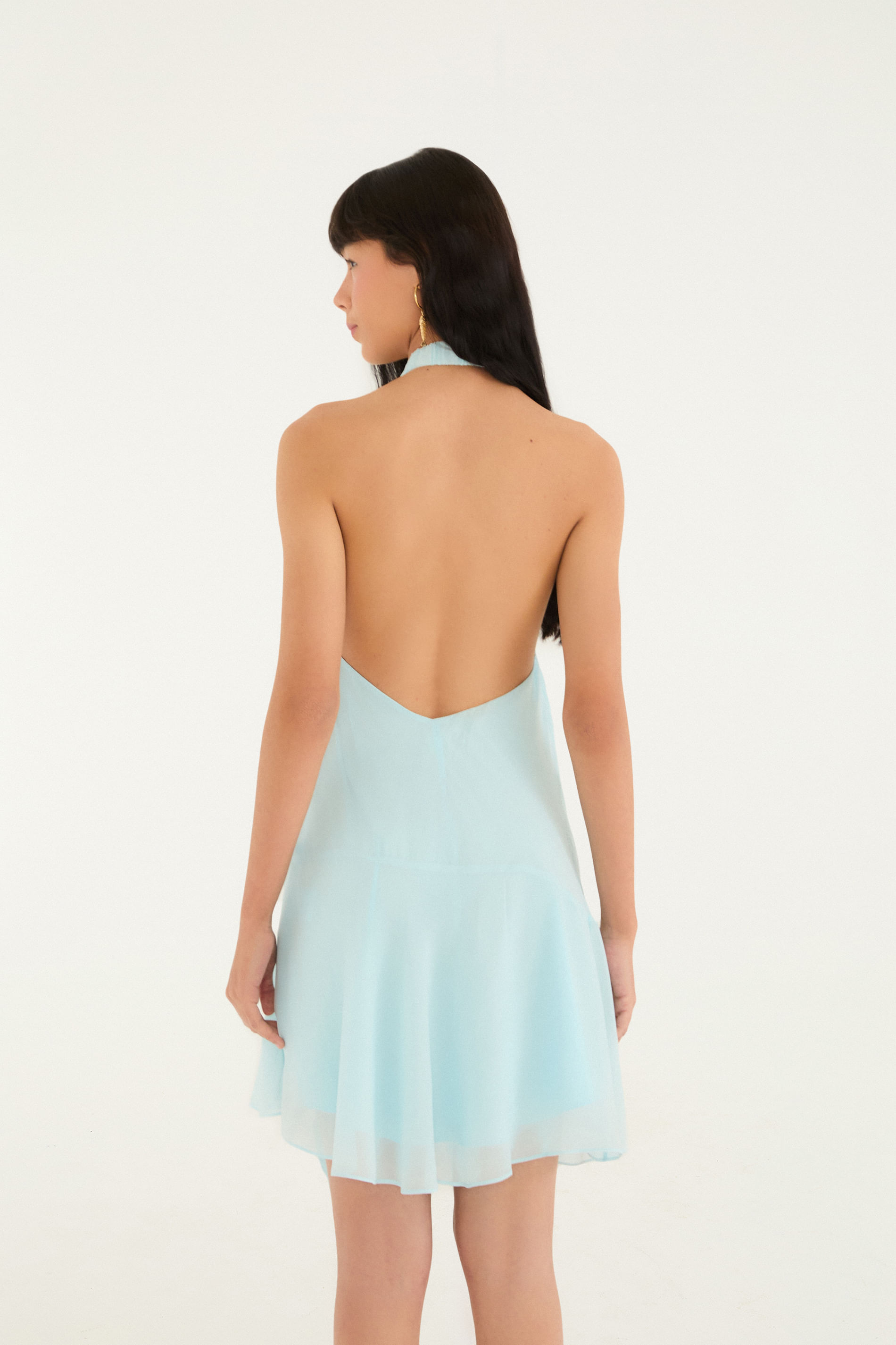 Vestido Curto Transpasse
