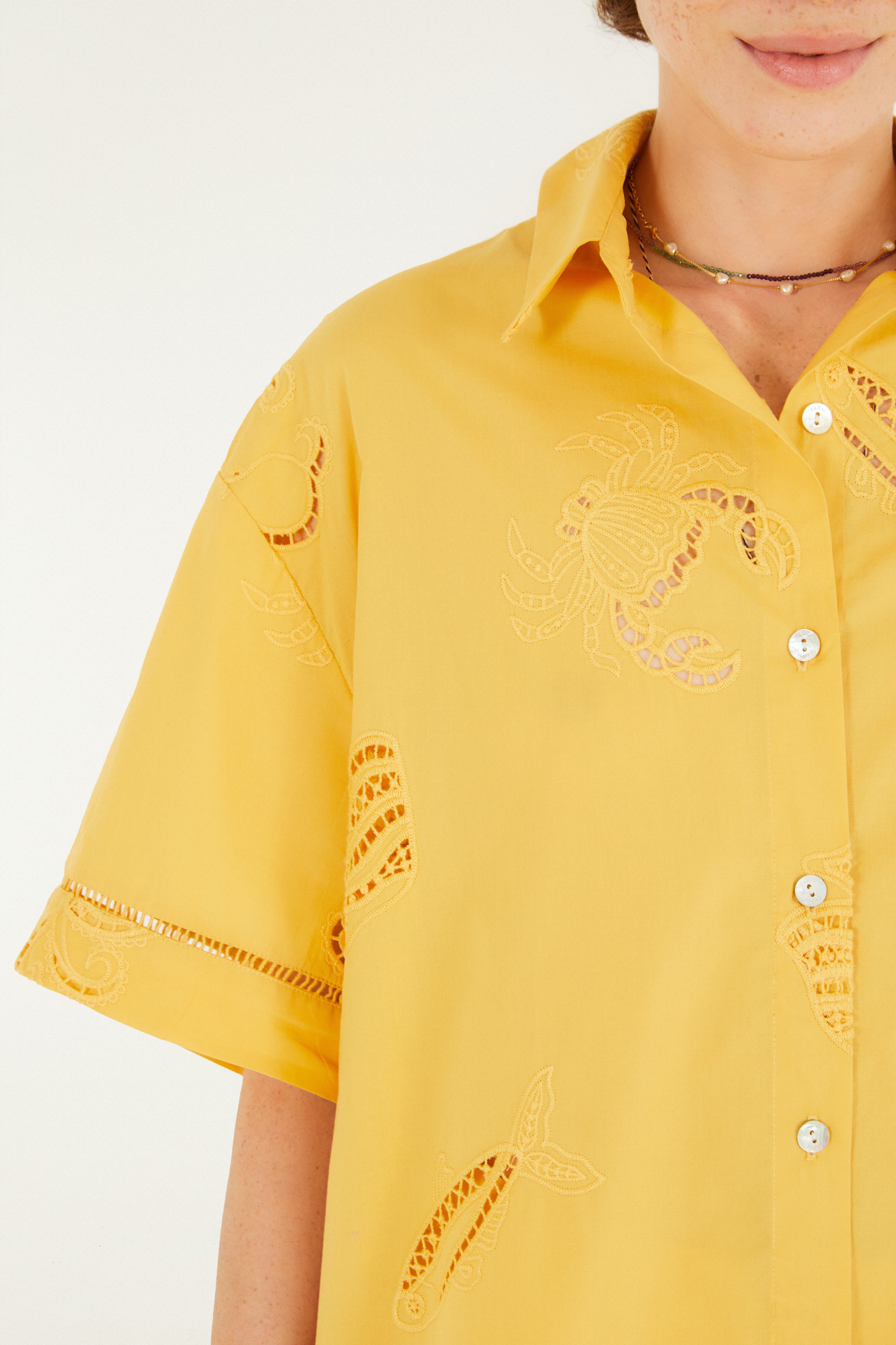 Camisa Laise Fundo Do Mar