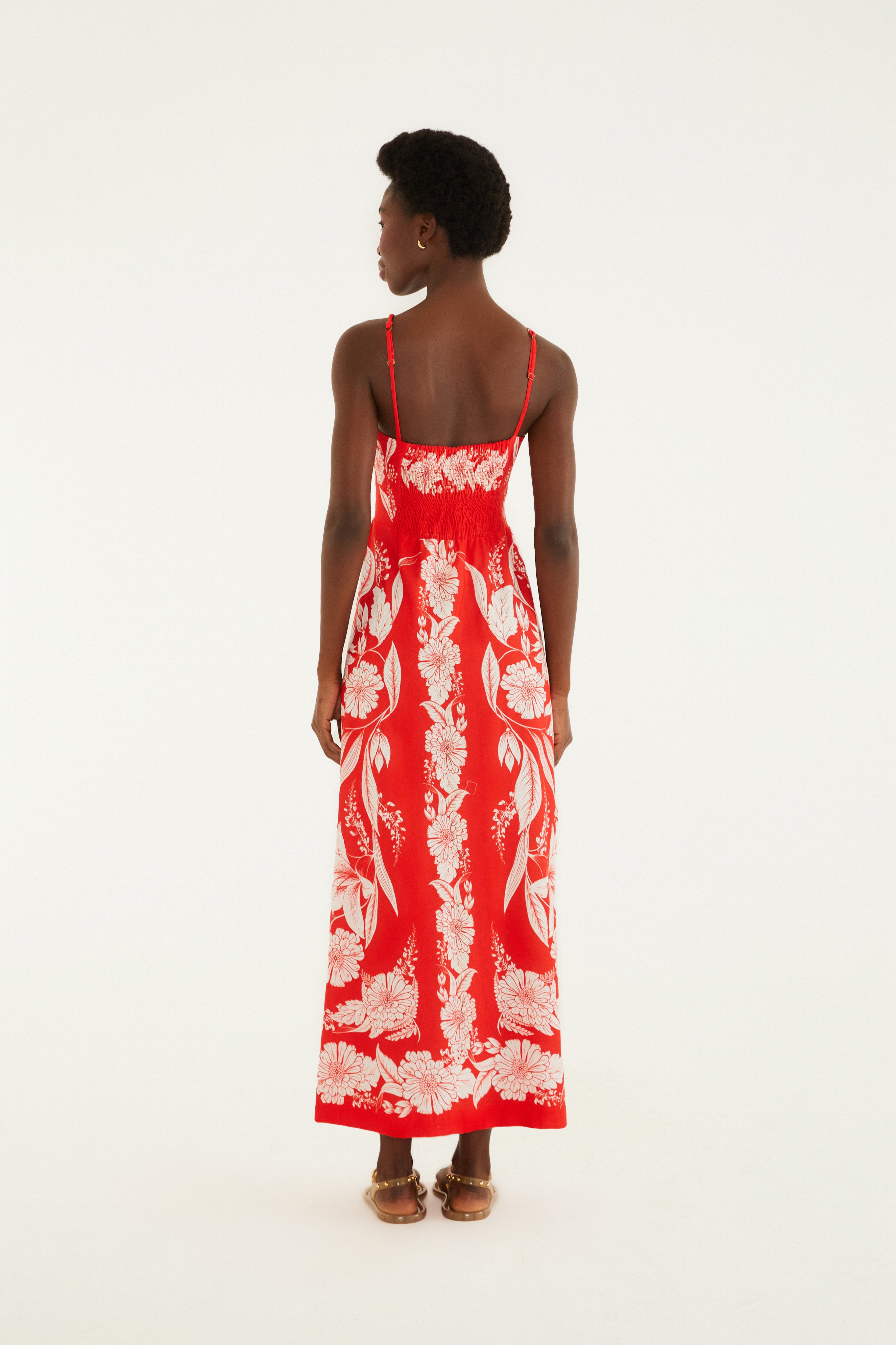 Vestido Midi Estampado Domitila