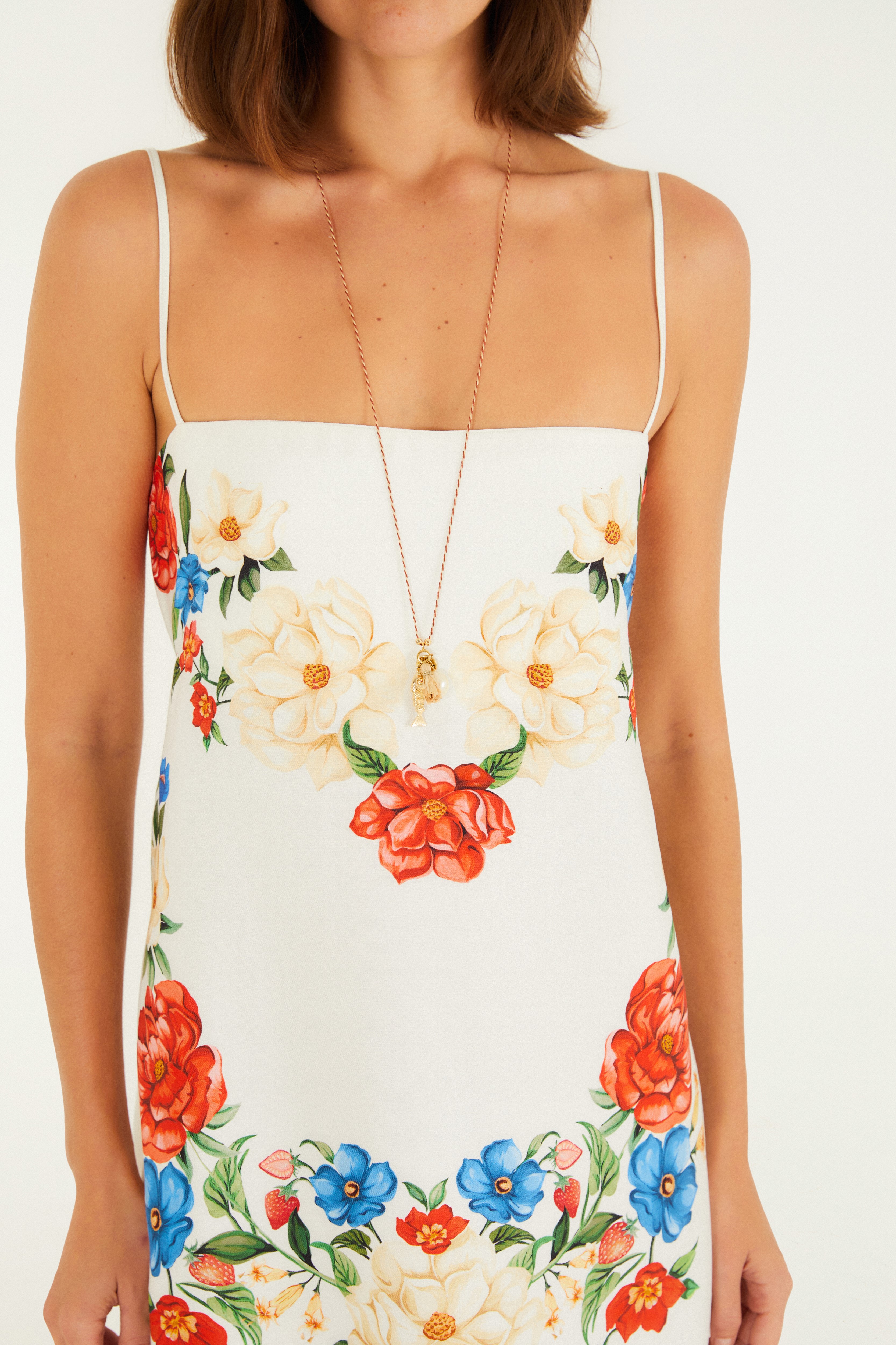Vestido Curto Estampado Floral Mariana