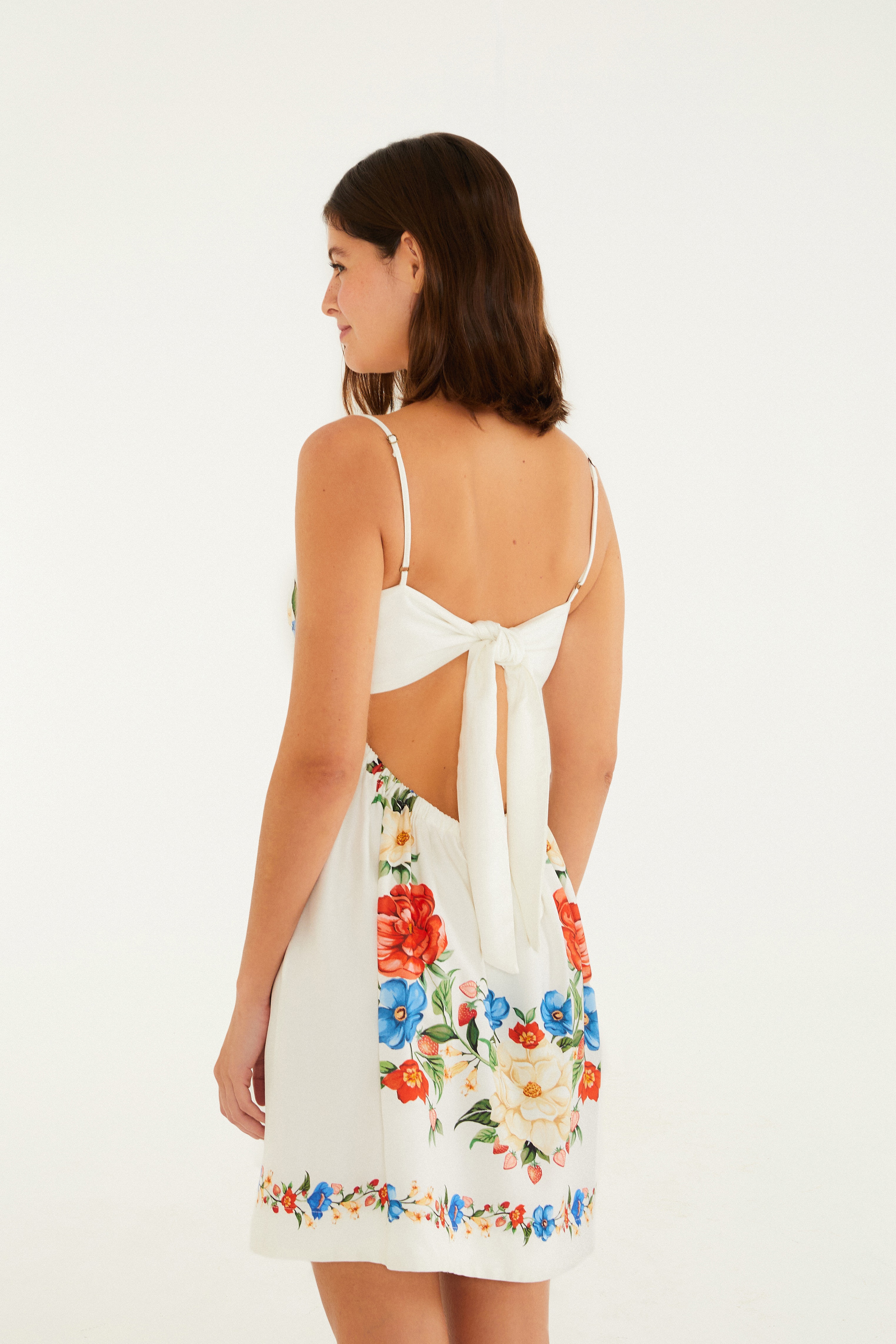 Vestido Curto Estampado Floral Mariana