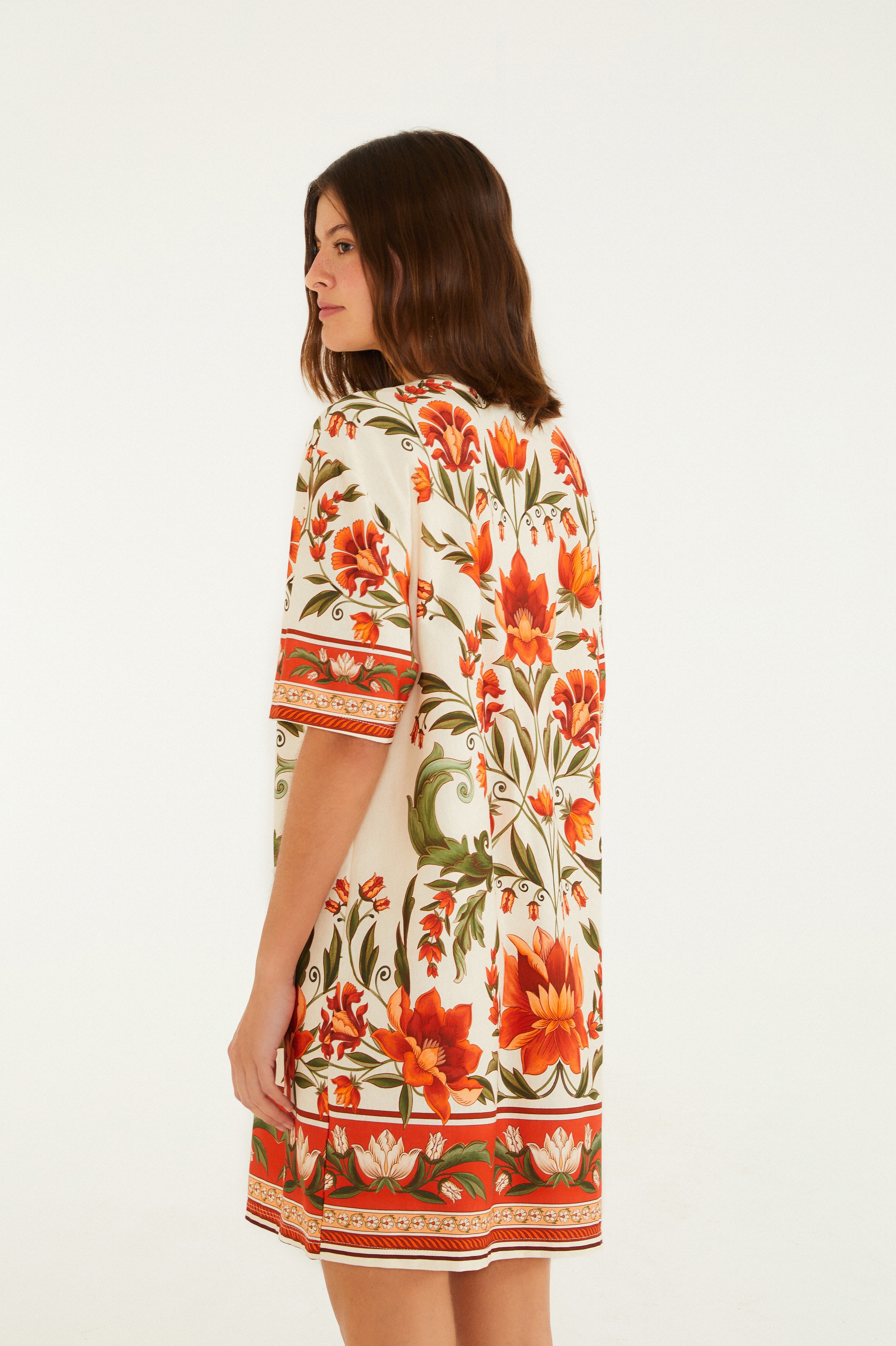 Vestido T-Shirt Básico Estampado Natalia