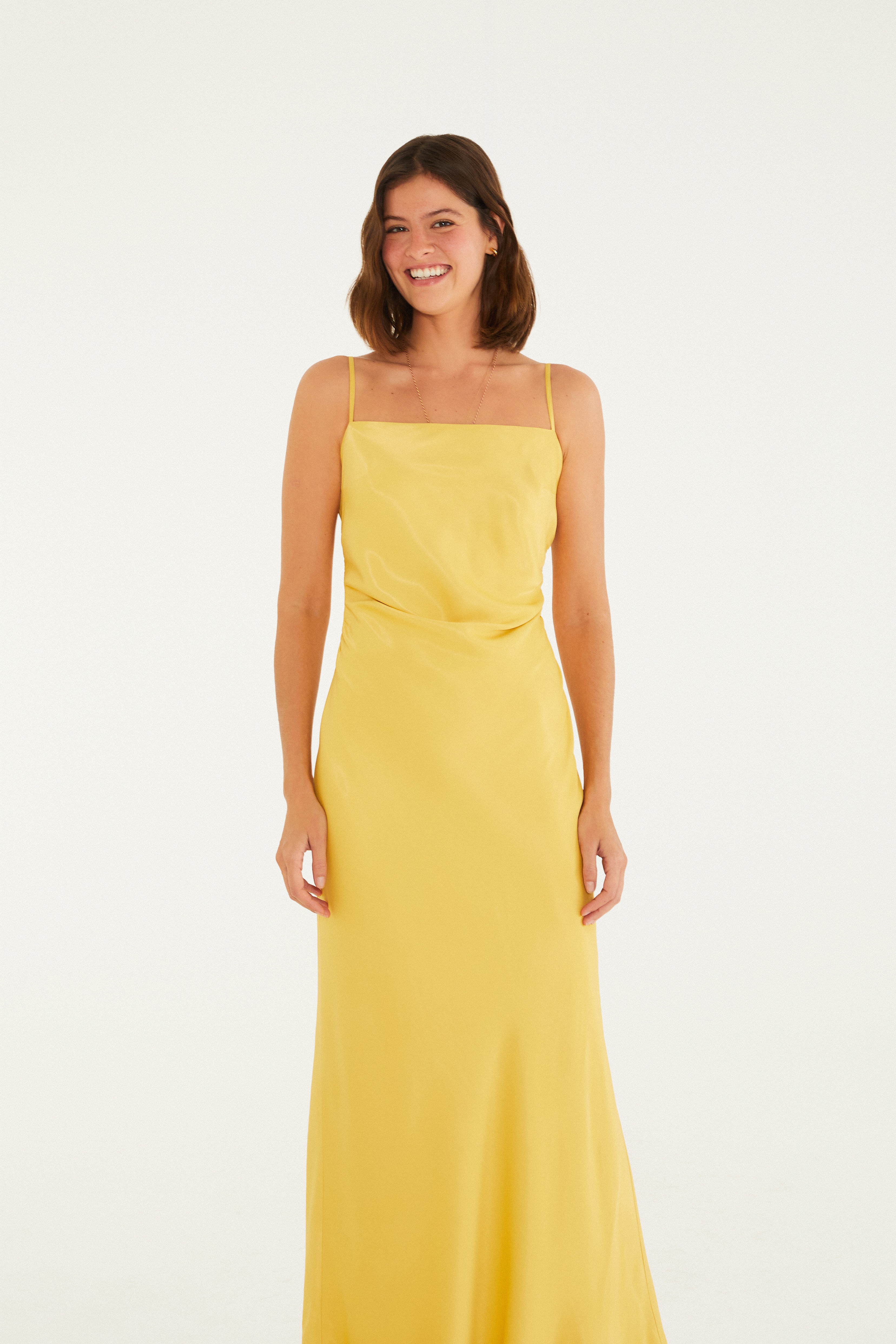 Vestido Alcinhas Cetim