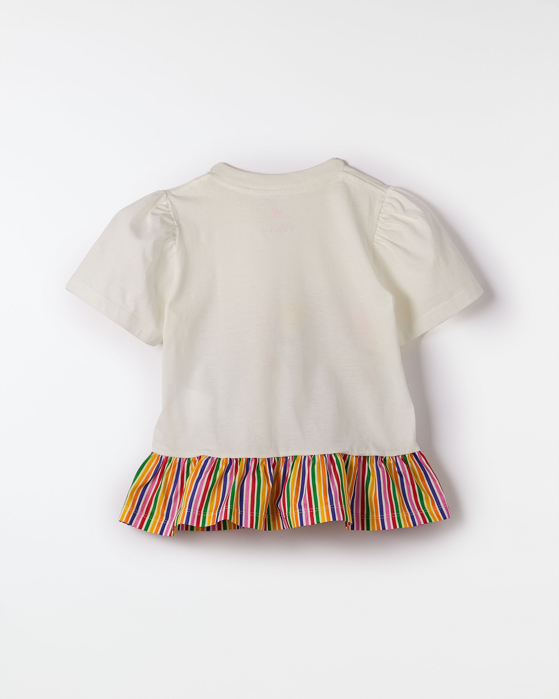 Blusa Silk Barrado Flor