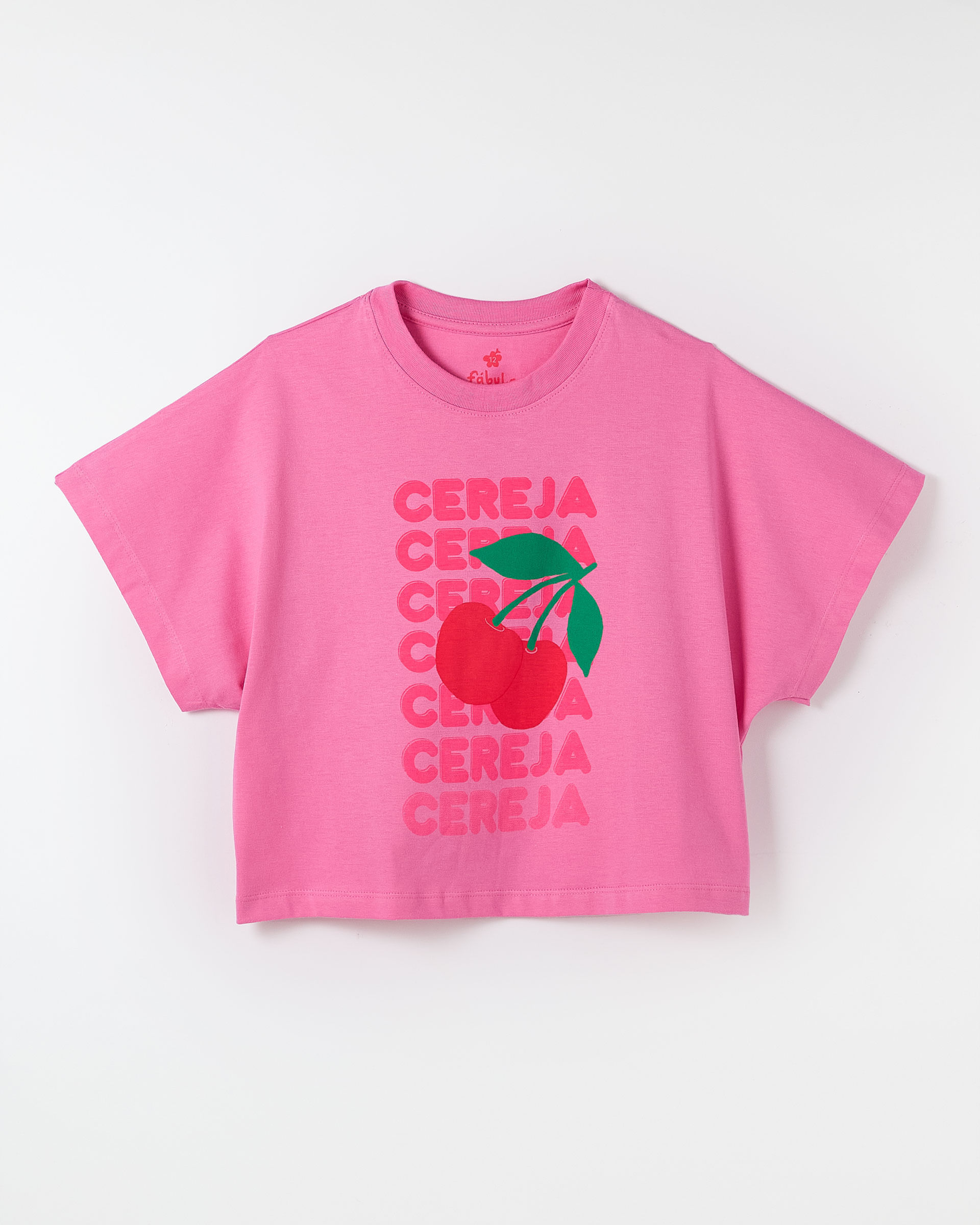 Camiseta Silk Cereja