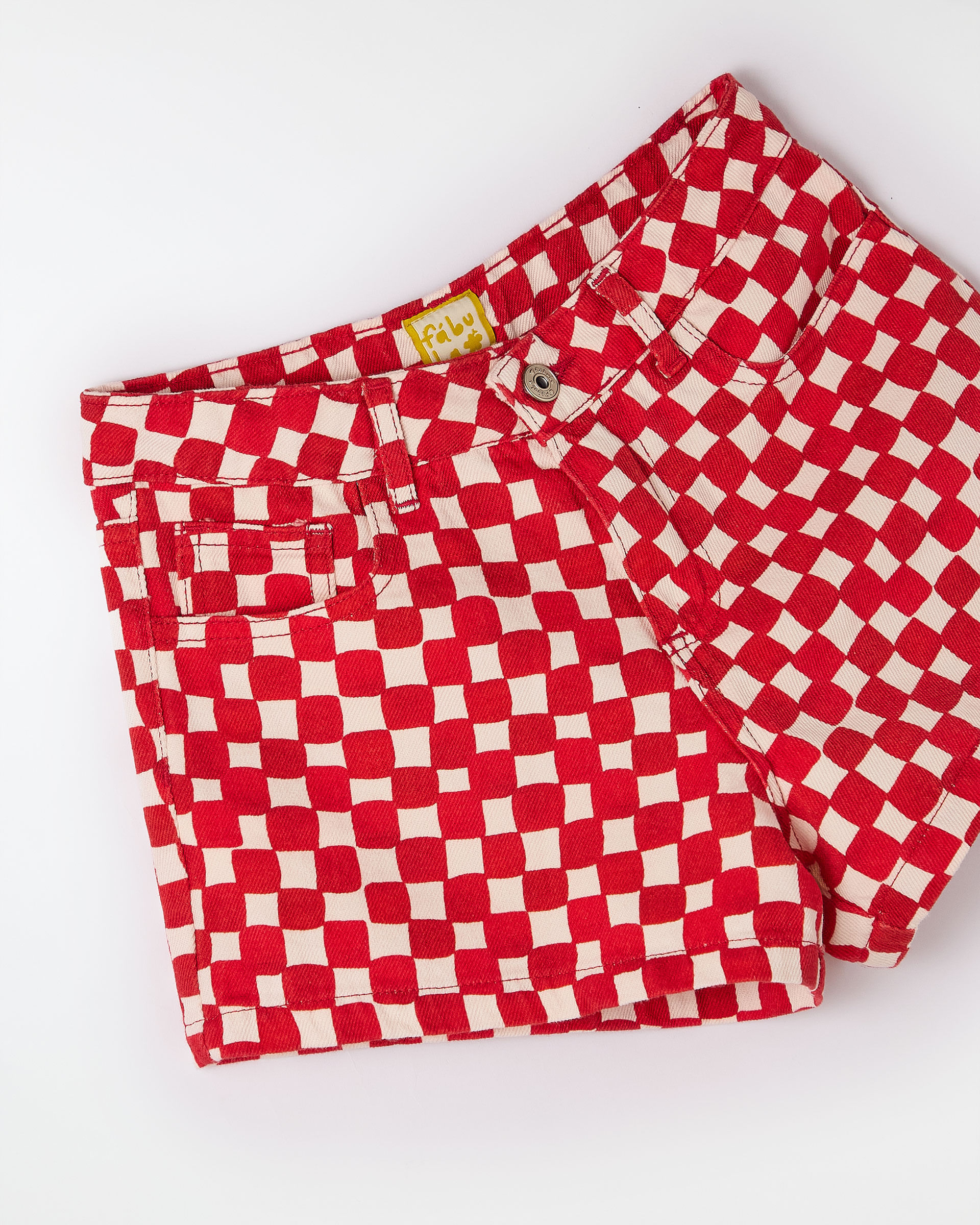 Short Sarja Quadriculadinho