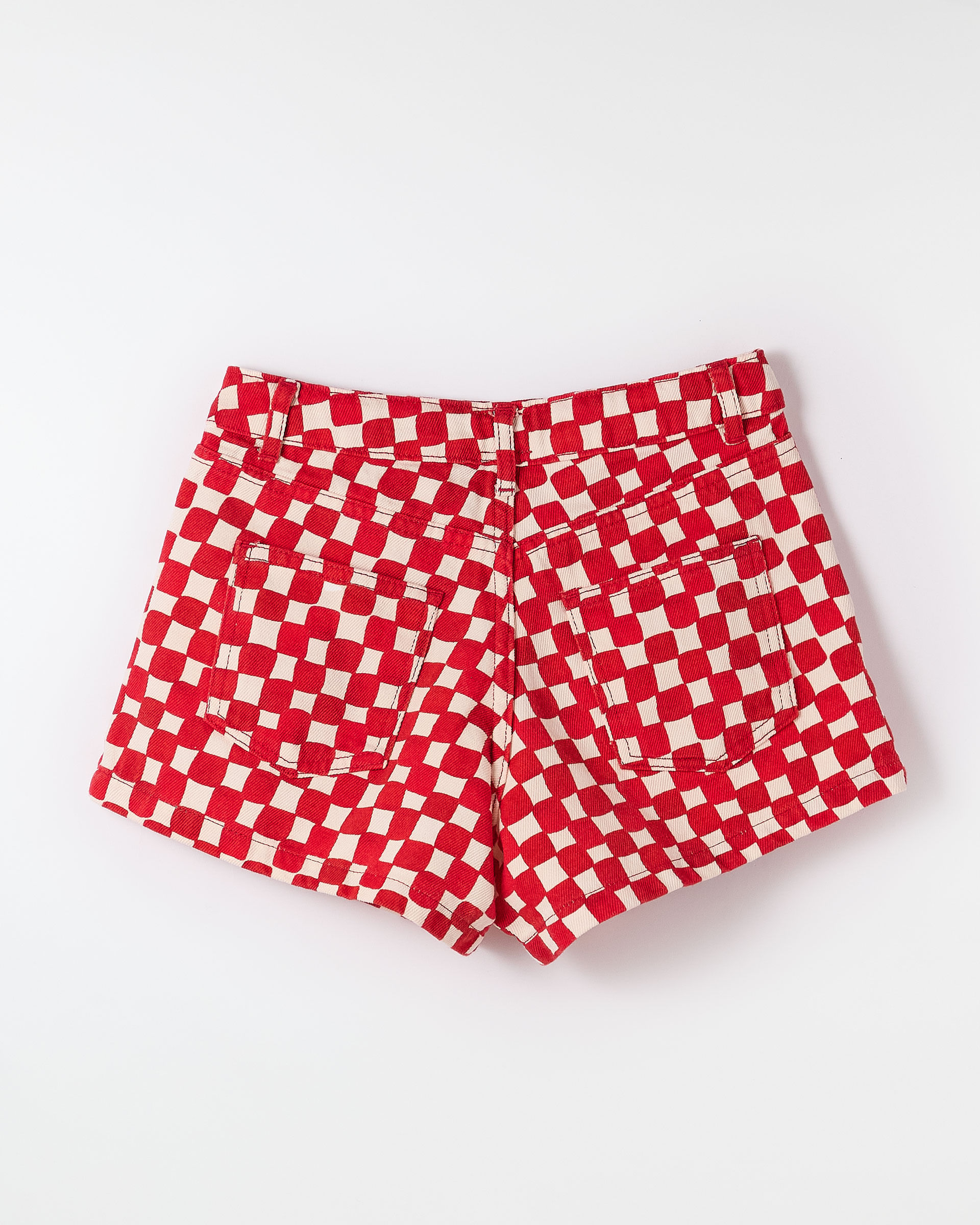 Short Sarja Quadriculadinho