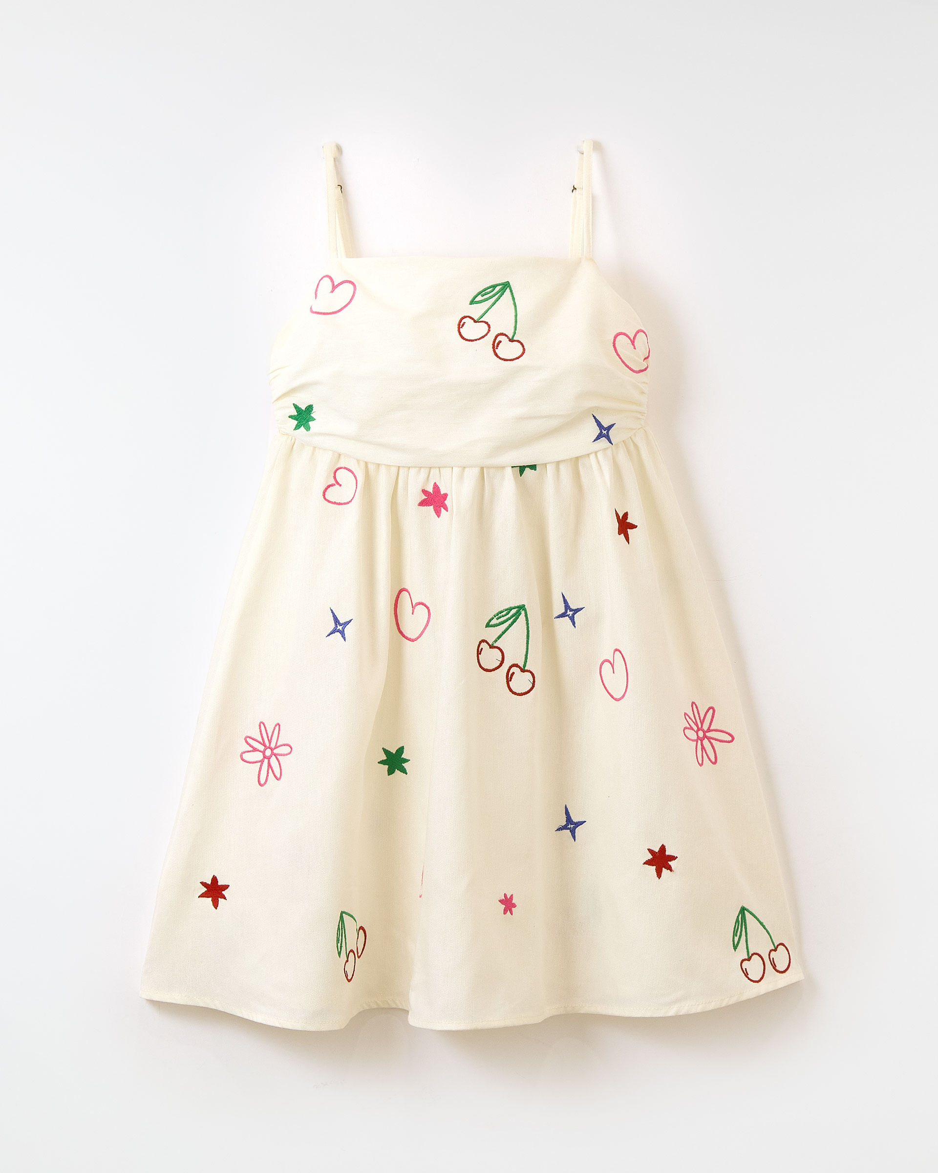 Vestido Bordado Diario Pop