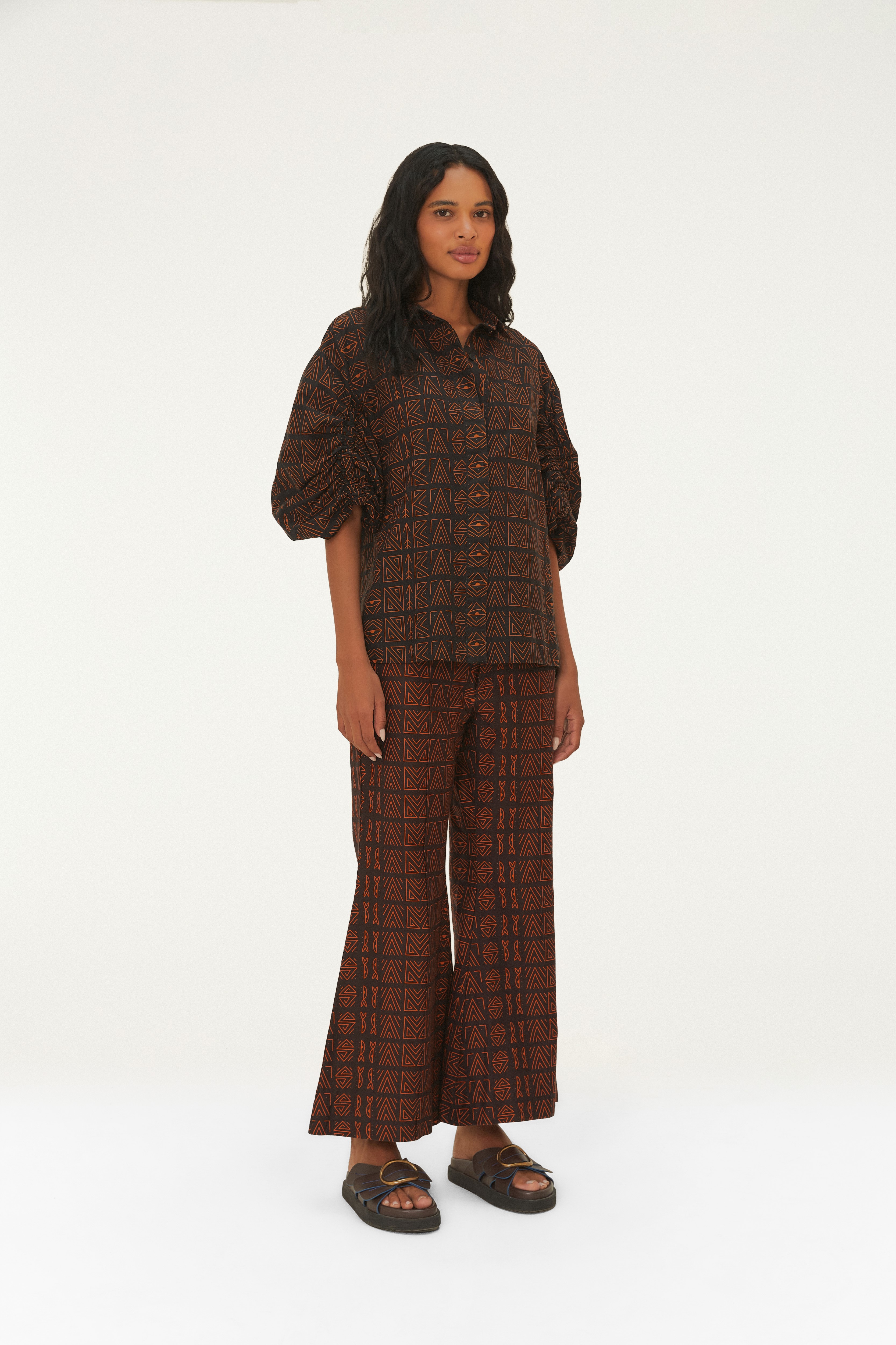 Camisa Estampada Tipográfico Amazônia