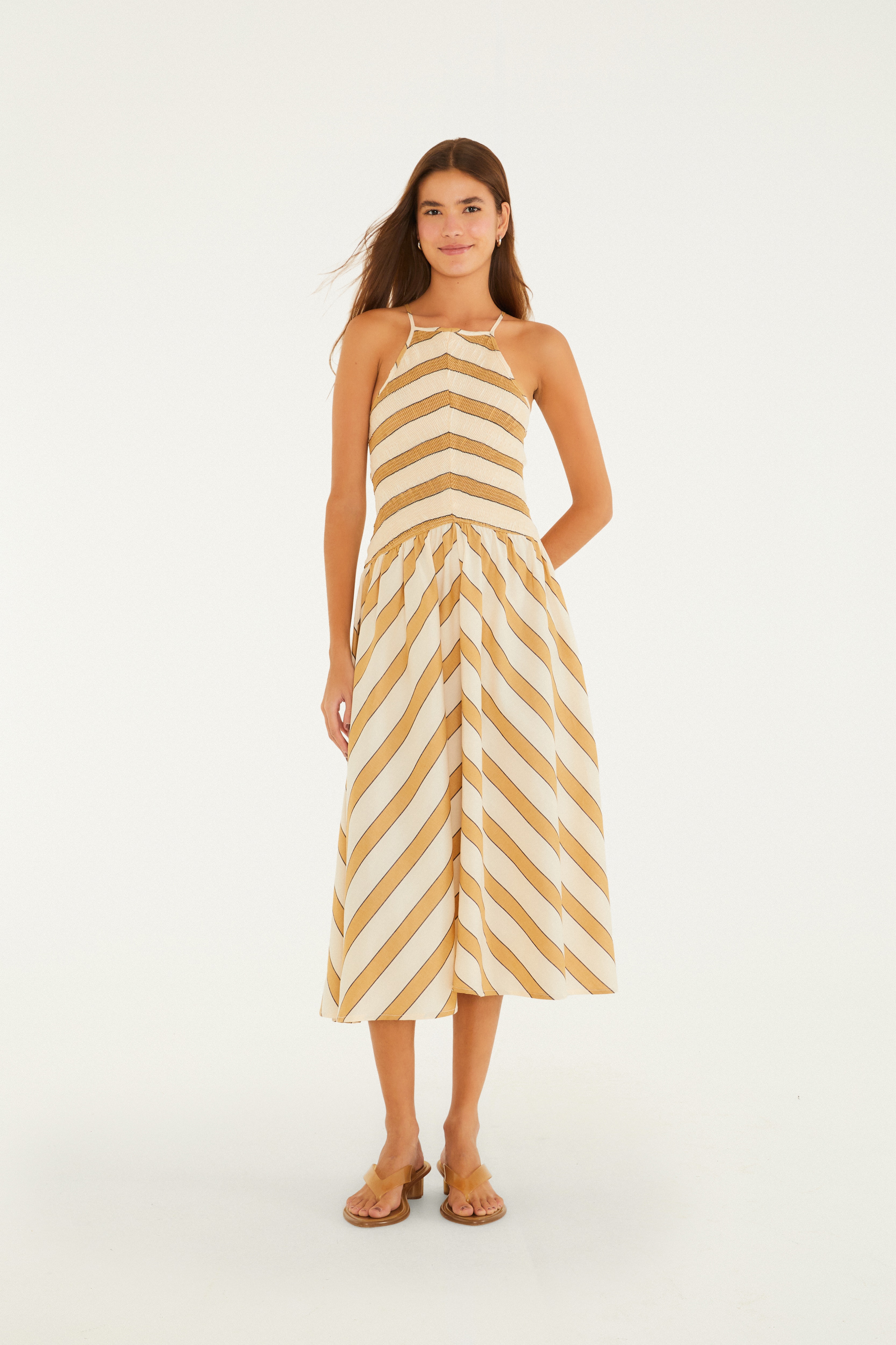Vestido Listras Lene
