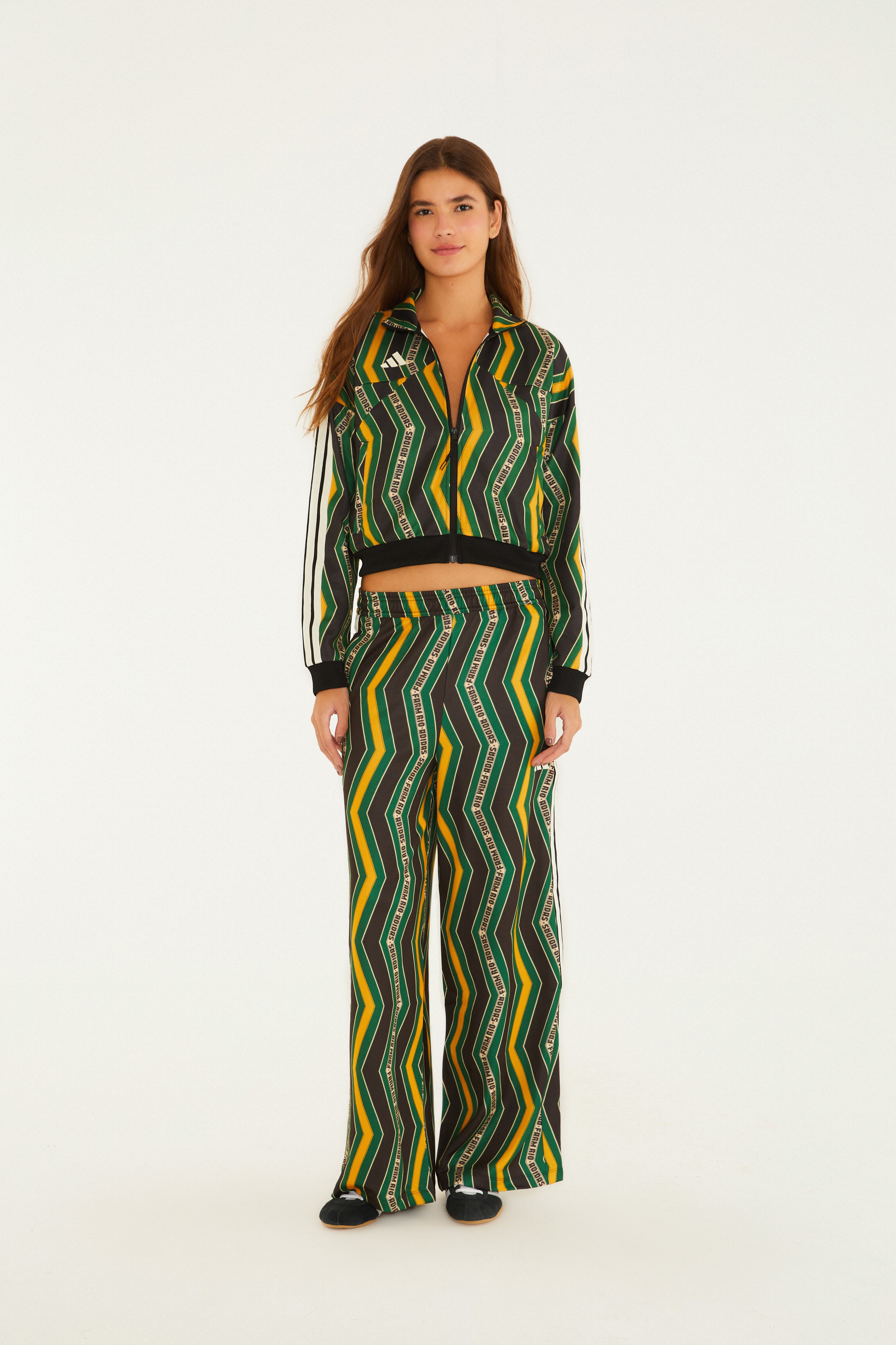 Casaco Adidas Zig Zag Stripes Green