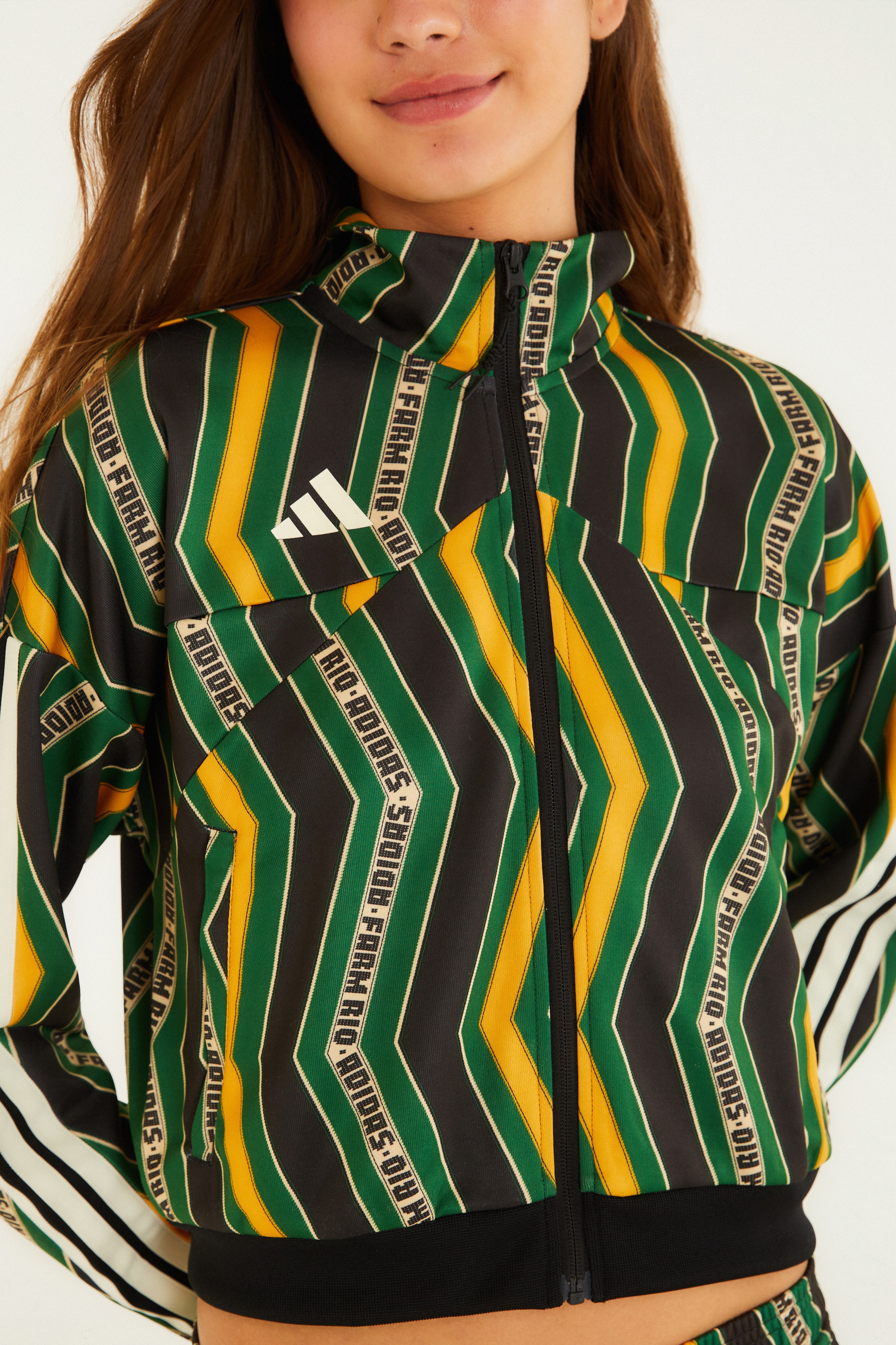 Casaco Adidas Zig Zag Stripes Green