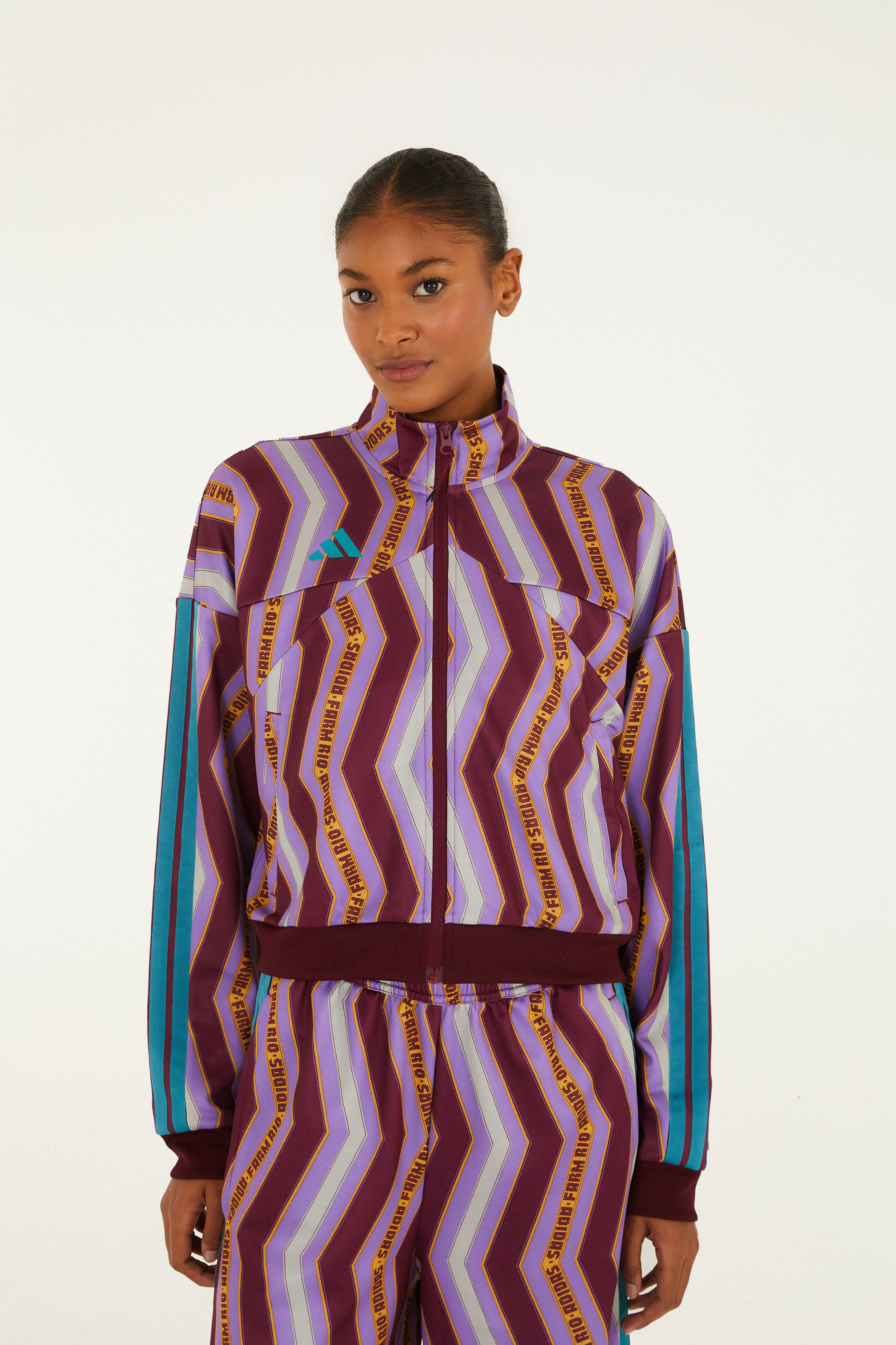 Casaco Adidas Zig Zag Stripes Lilac
