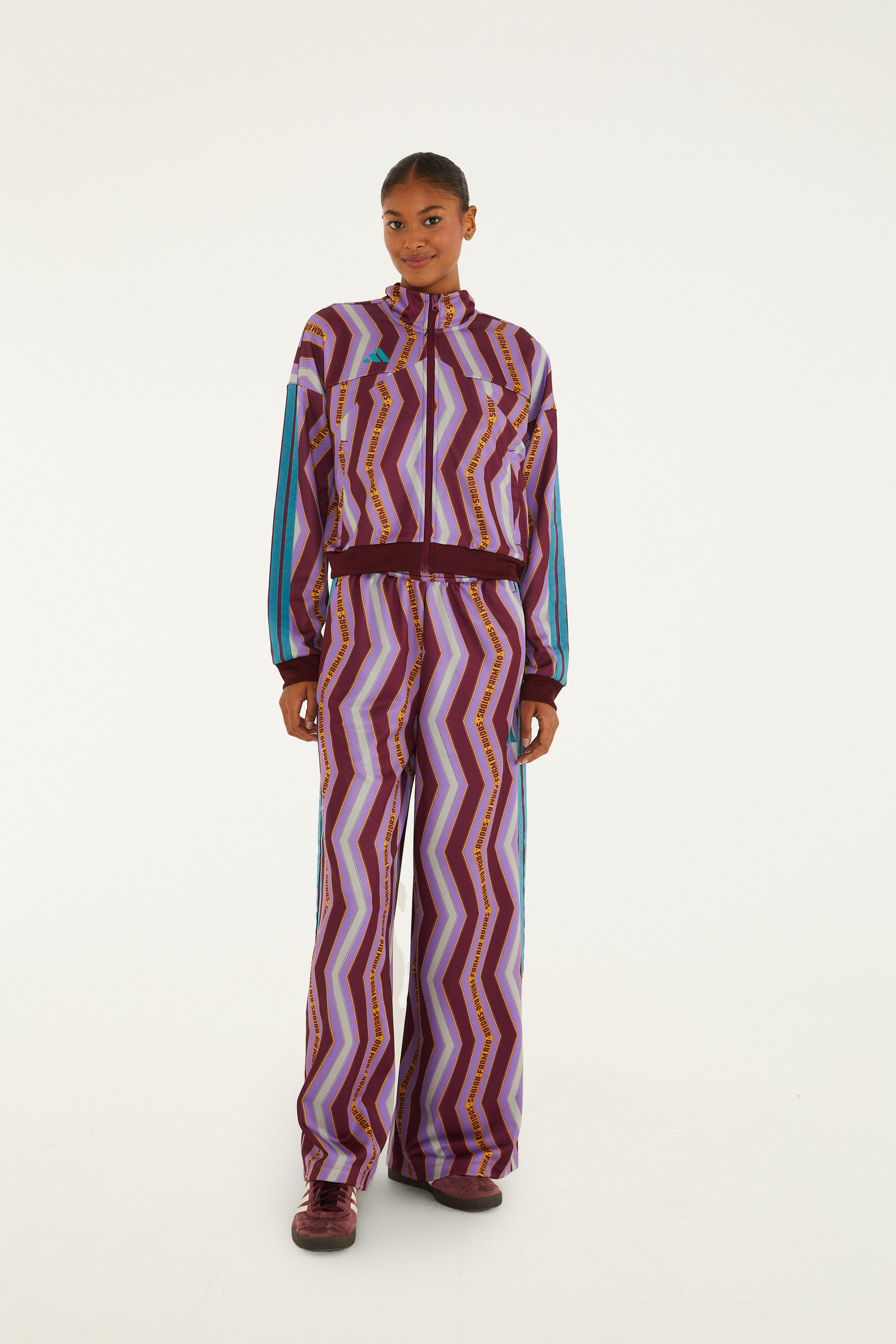 Casaco Adidas Zig Zag Stripes Lilac