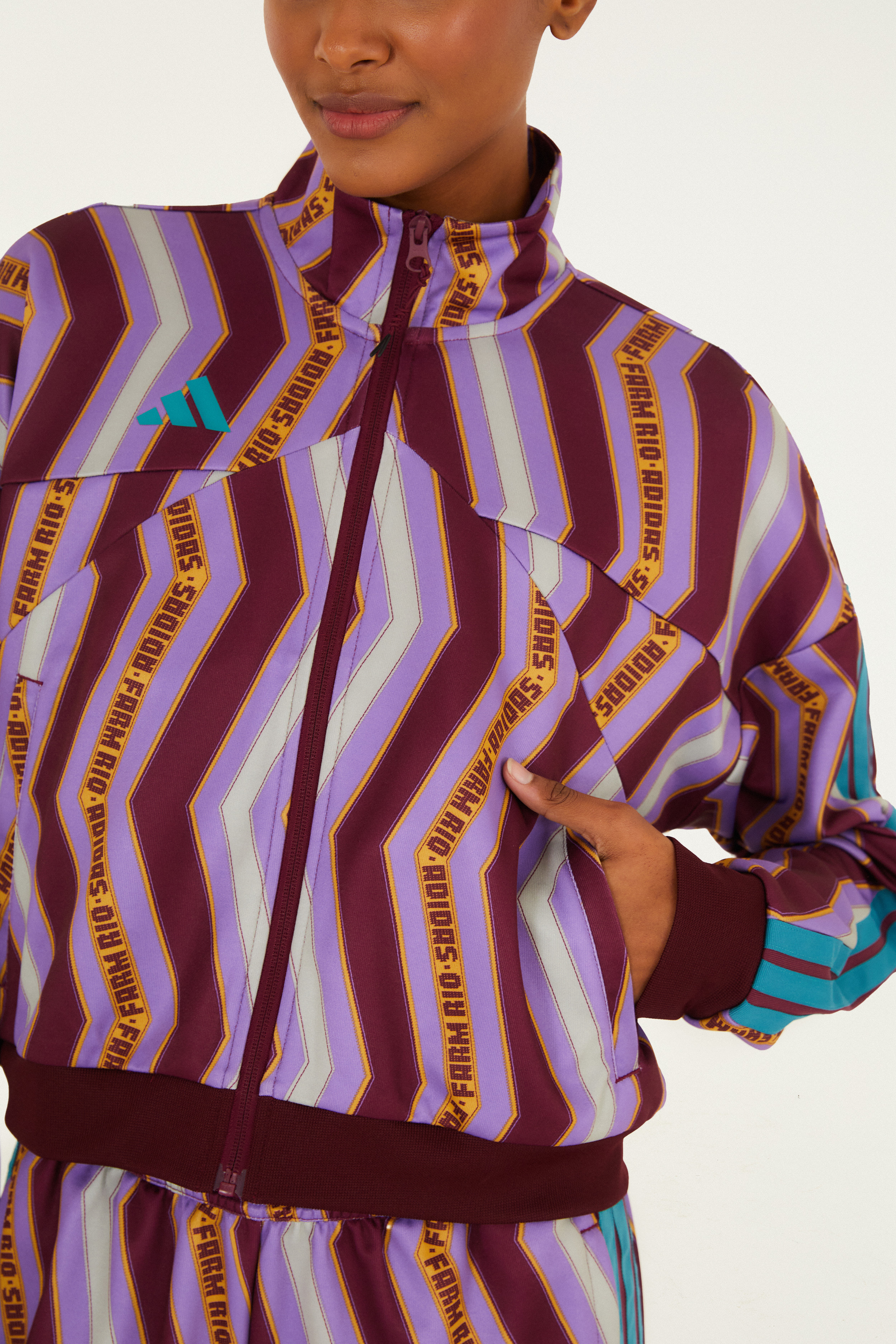 Casaco Adidas Zig Zag Stripes Lilac