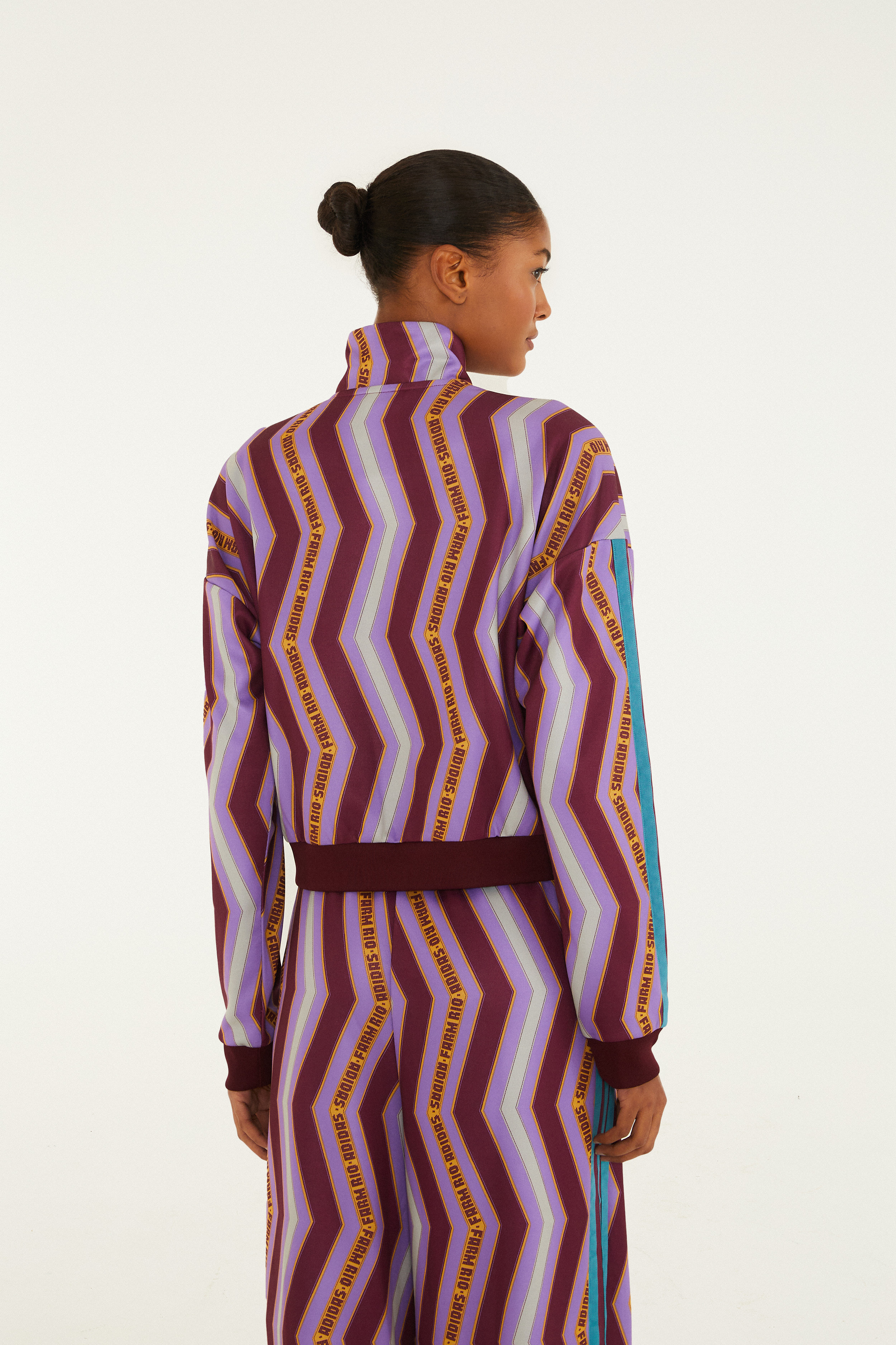Casaco Adidas Zig Zag Stripes Lilac