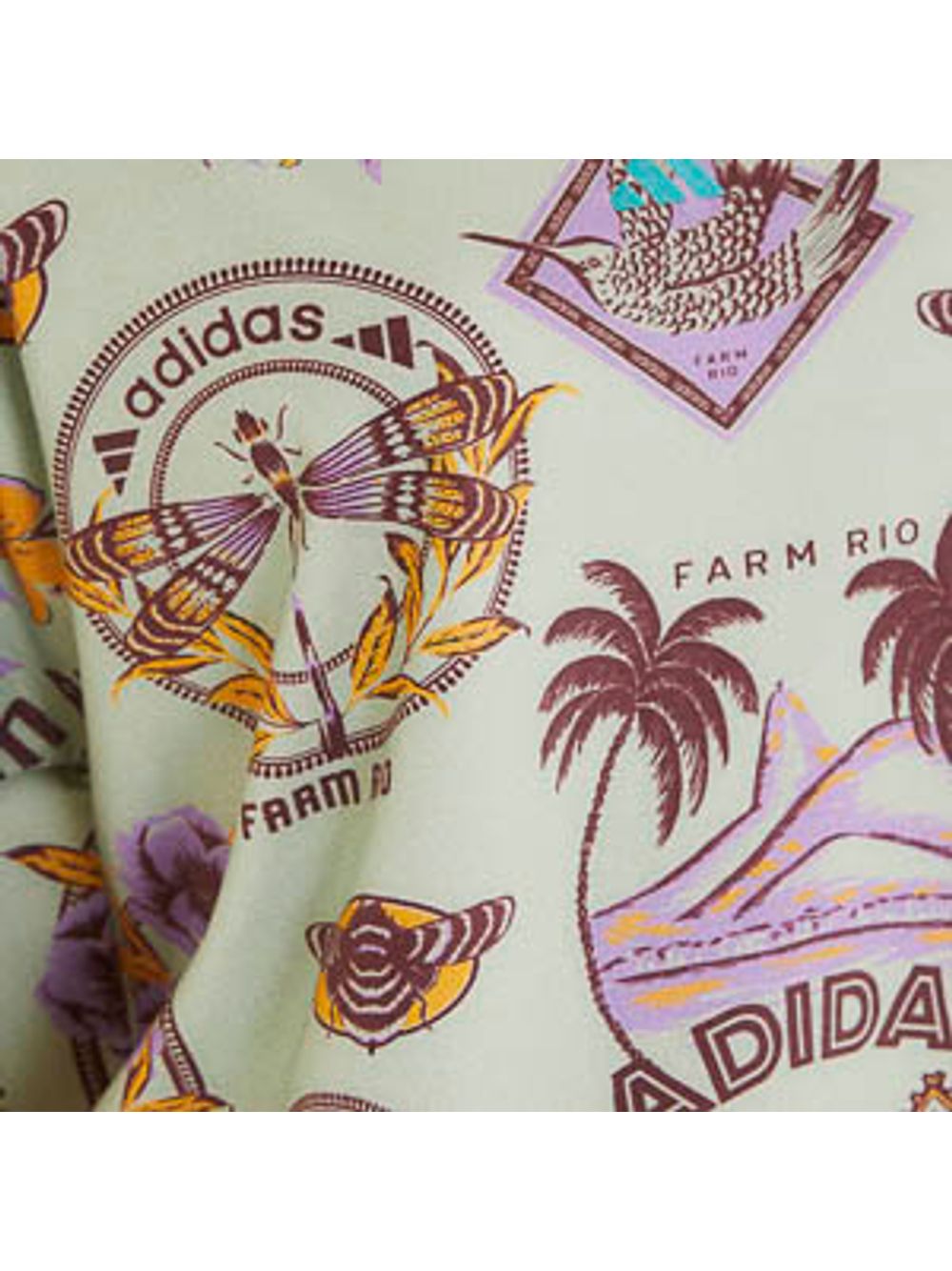 Farm — Vestido Regata Adidas Label Garden Lilac