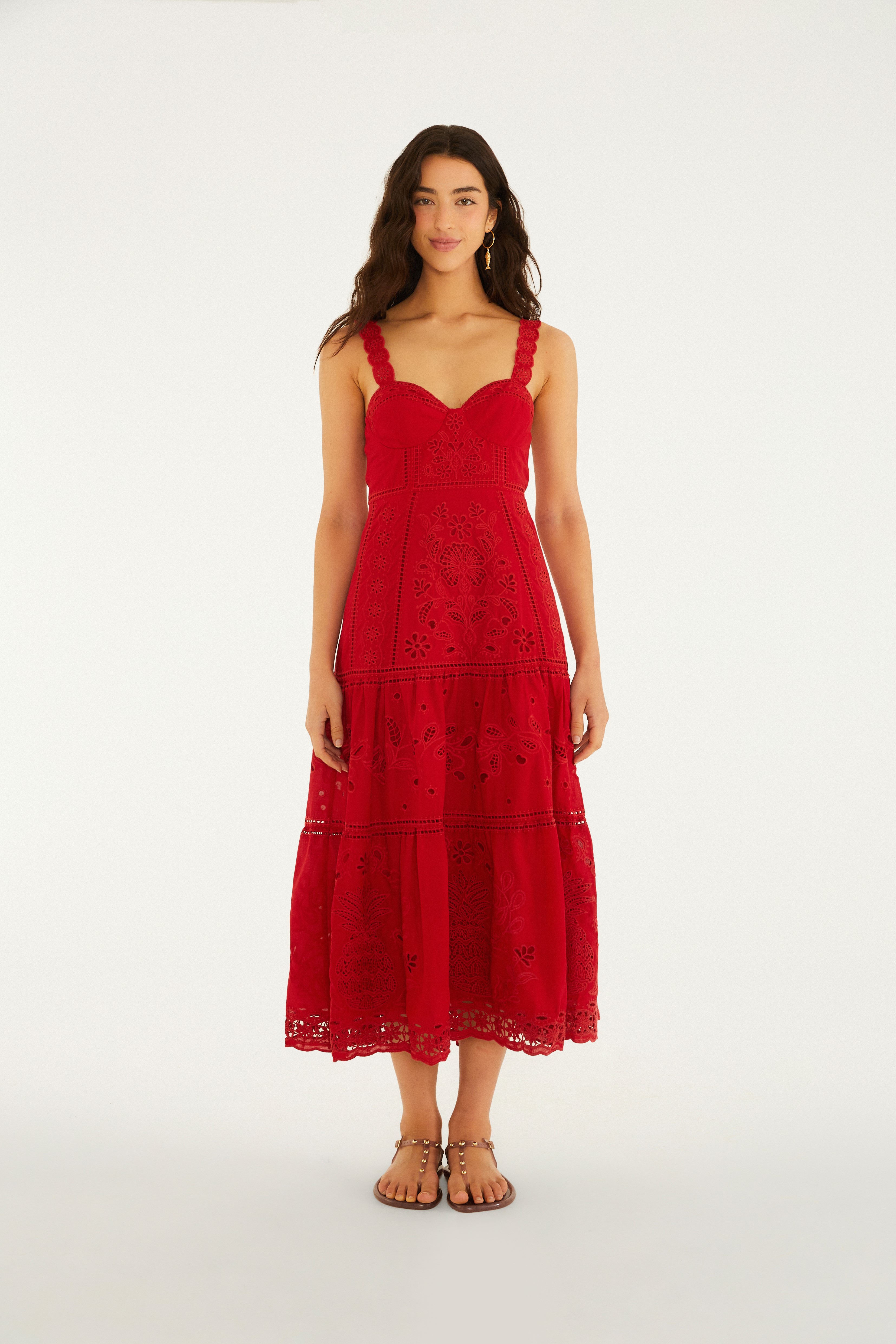 Vestido Richelieu Floral Mariana
