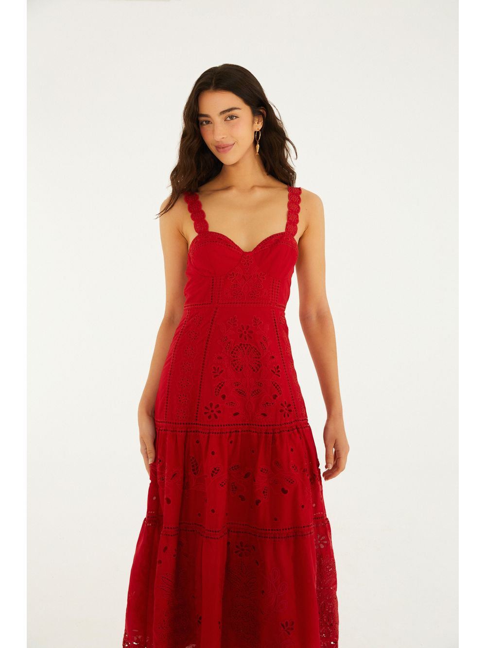 Farm — Vestido Richelieu Floral Mariana