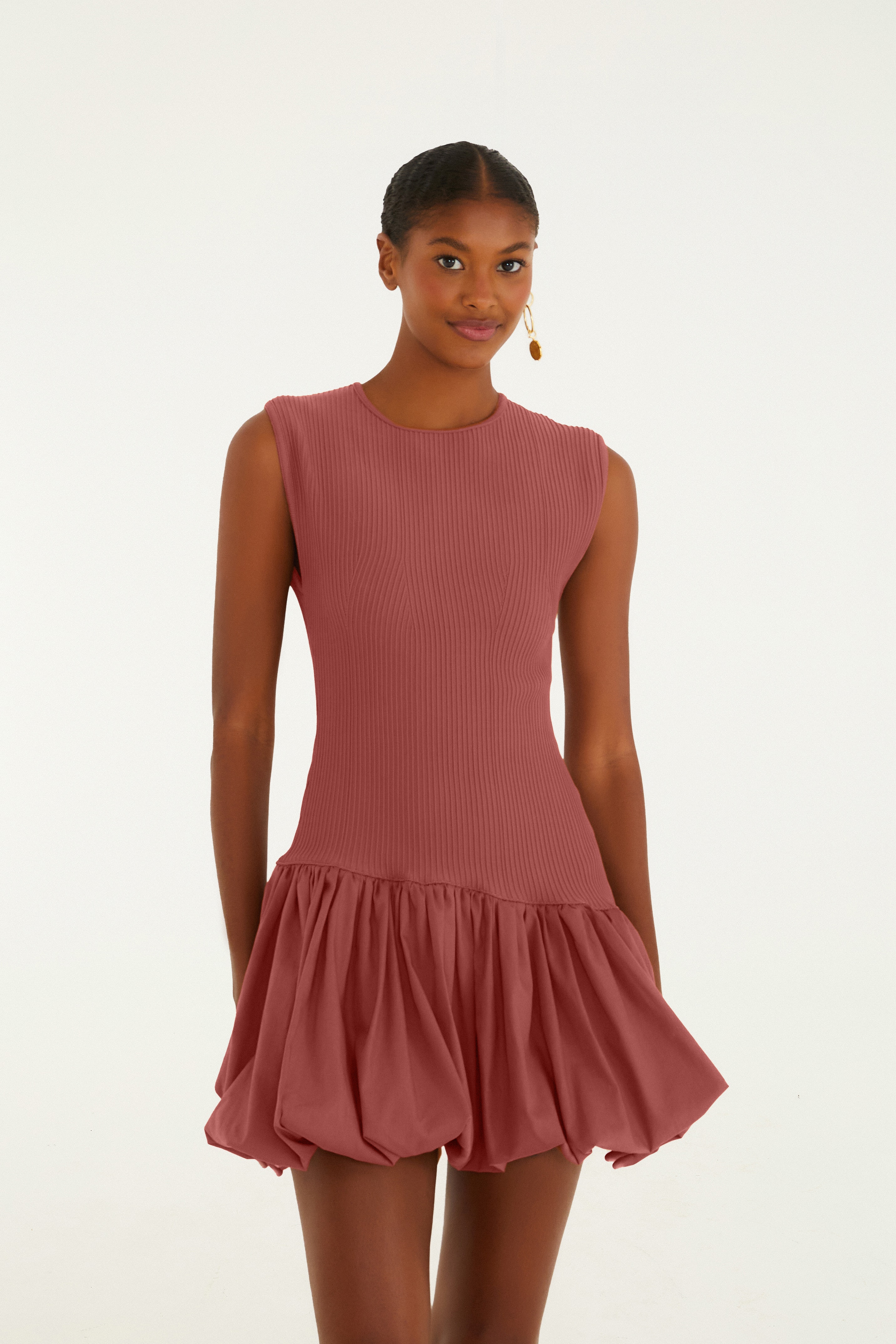 Vestido Tricot Balonê