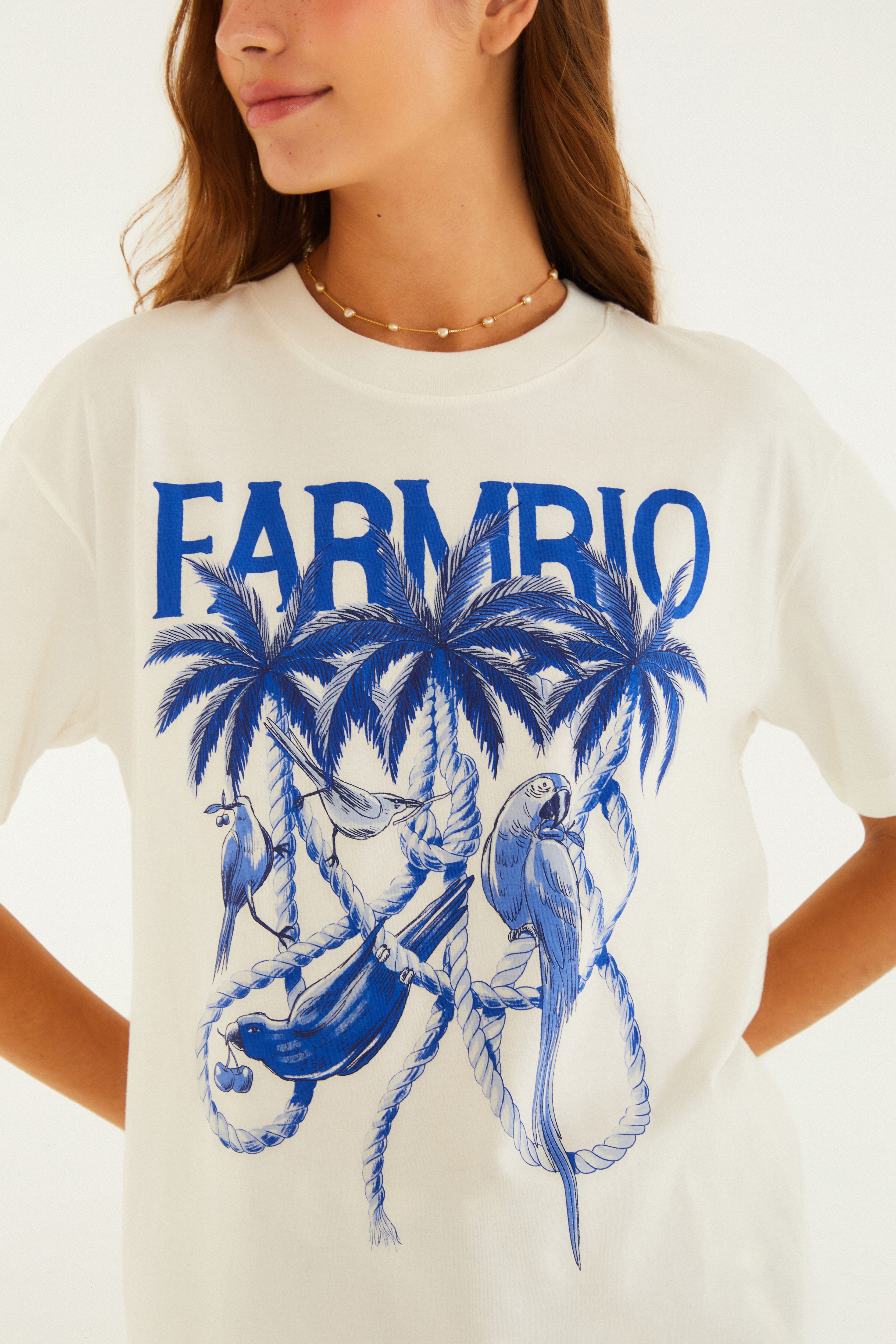 T-Shirt Média Cordas e Aves